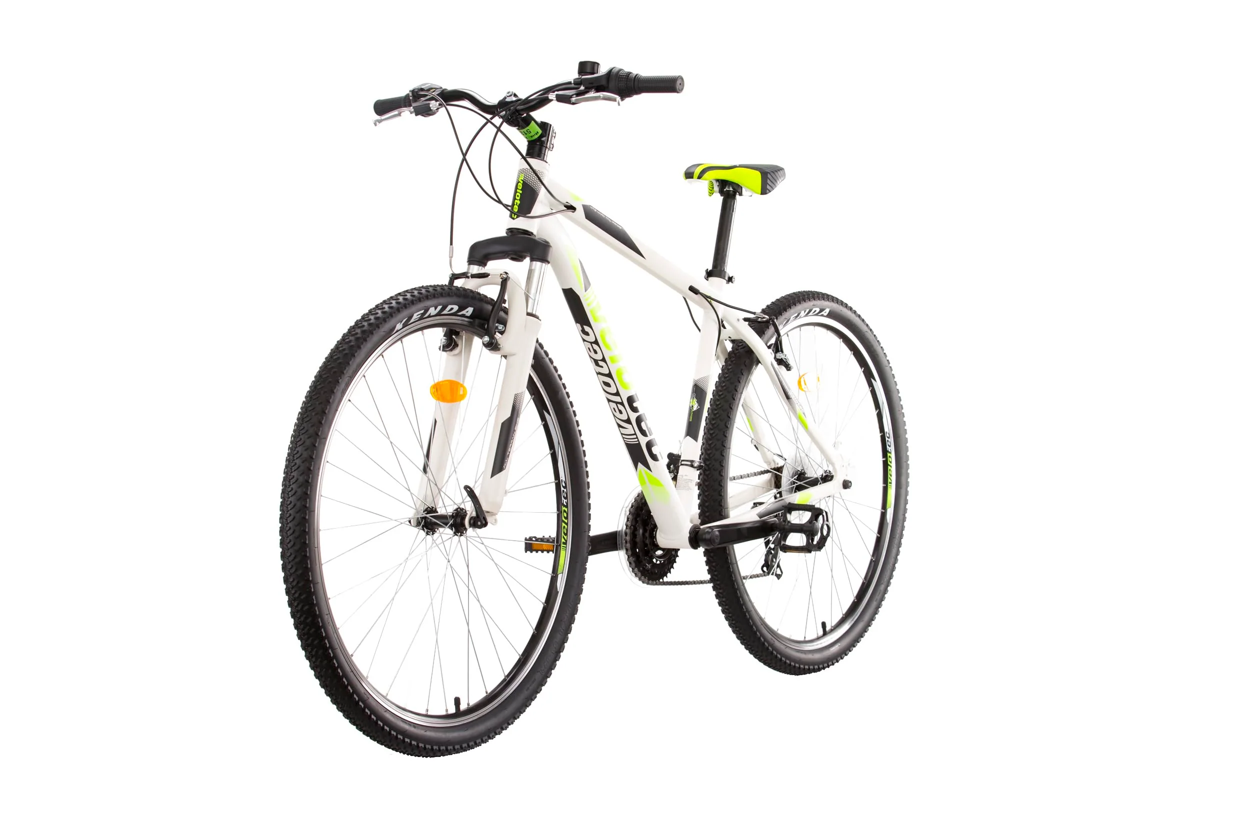 Multibrand Distribution Probike PRO 29 Zoll Fahrrad Mountainbike 21 Gang, Herren, Damen geeignet ab 175-190 cm (Weiß Grün Matt) - Image 3