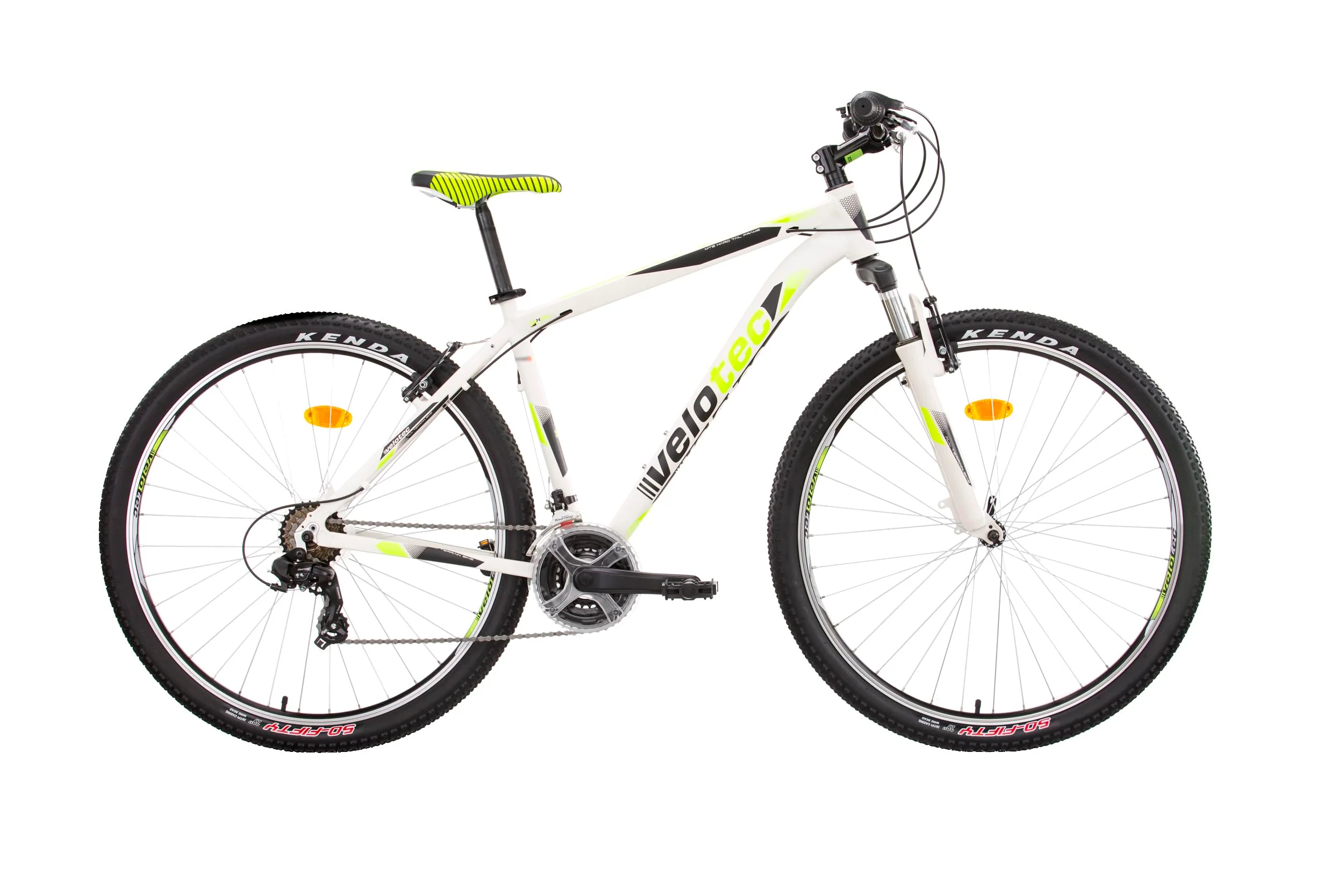 Multibrand Distribution Probike PRO 29 Zoll Fahrrad Mountainbike 21 Gang, Herren, Damen geeignet ab 175-190 cm (Weiß Grün Matt) - Image 7