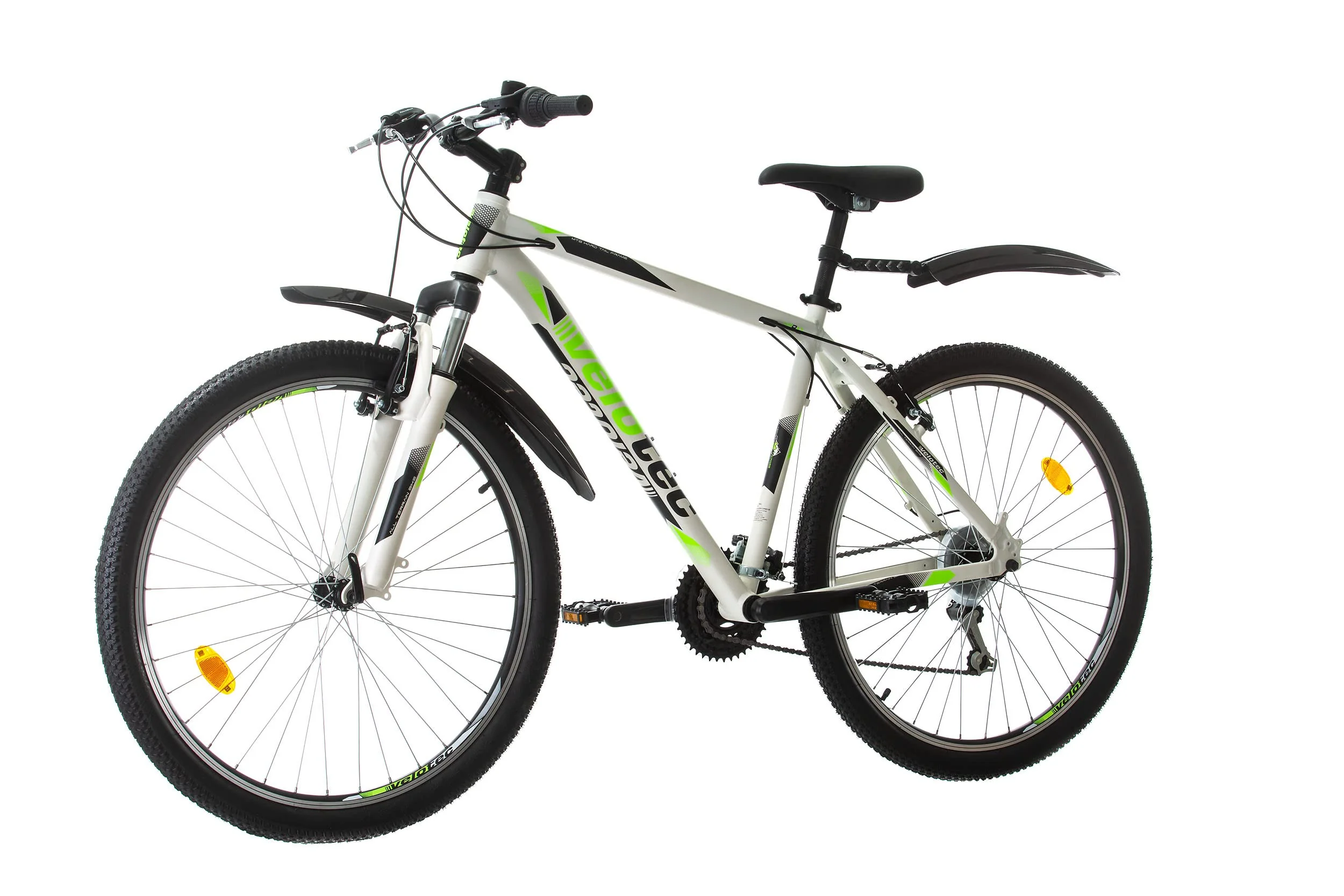 Multibrand Probike PRO 27.5 Zoll Fahrrad Mountainbike 21 Gang, Herren, Damen, Jungen geeignet ab 170-185 cm (Weiß Grün) - Image 7