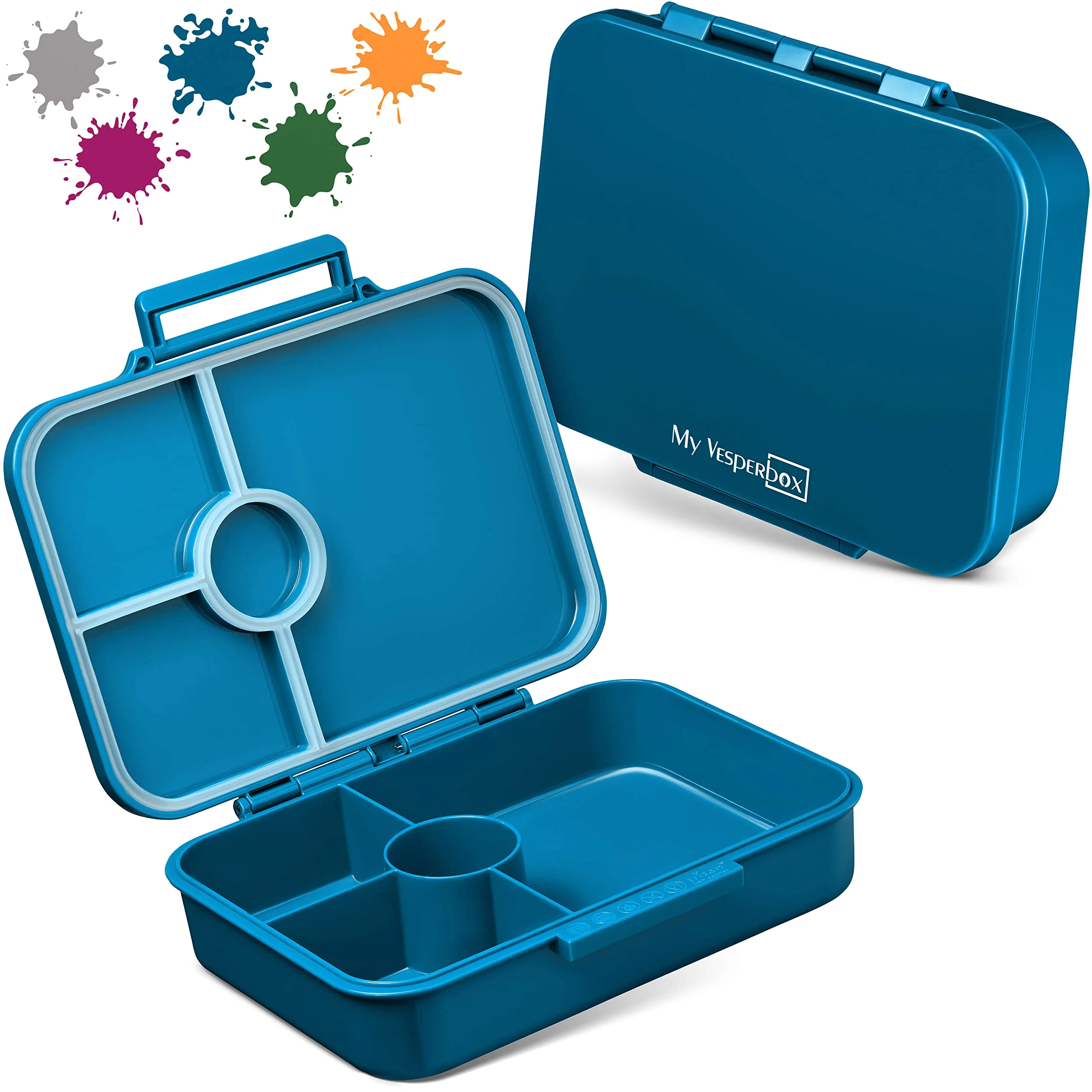 My Vesperbox® Brotdose für Kinder mit Fächern [BIA] - Lunchbox mit Trennfächern - Bento Box - Jausenbox - Brotzeitbox für Schule & Kindergarten - Vesperdose für Jungen & Mädche