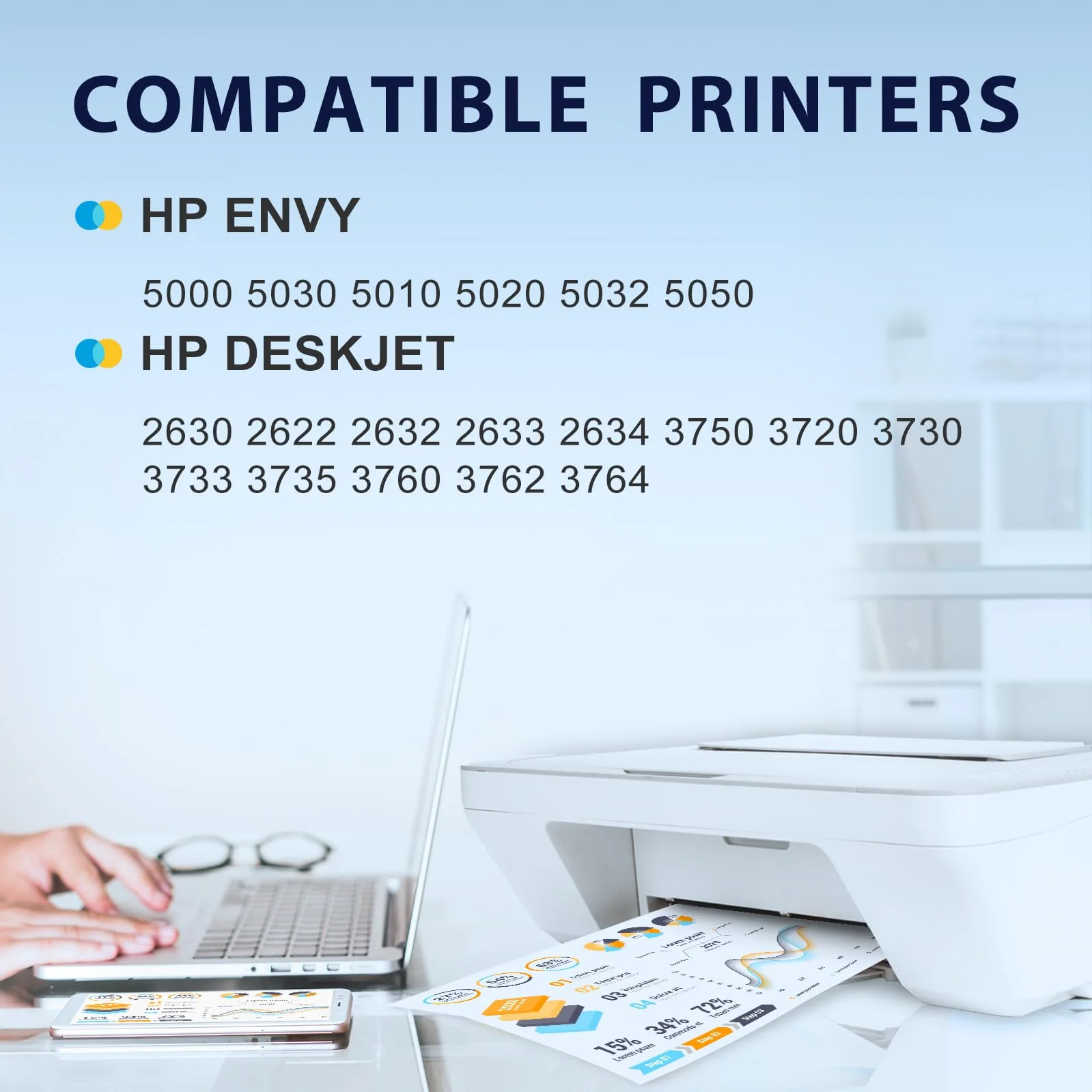 MYCARTRIDGE PHOEVER 304XL 304 XL Patronen Kompatibel für HP 304 Druckerpatronen Multipack Schwarz und Farbe für HP Envy 5020 5000 Deskjet 3750 2630 2620 druckerpatronen - Image 4