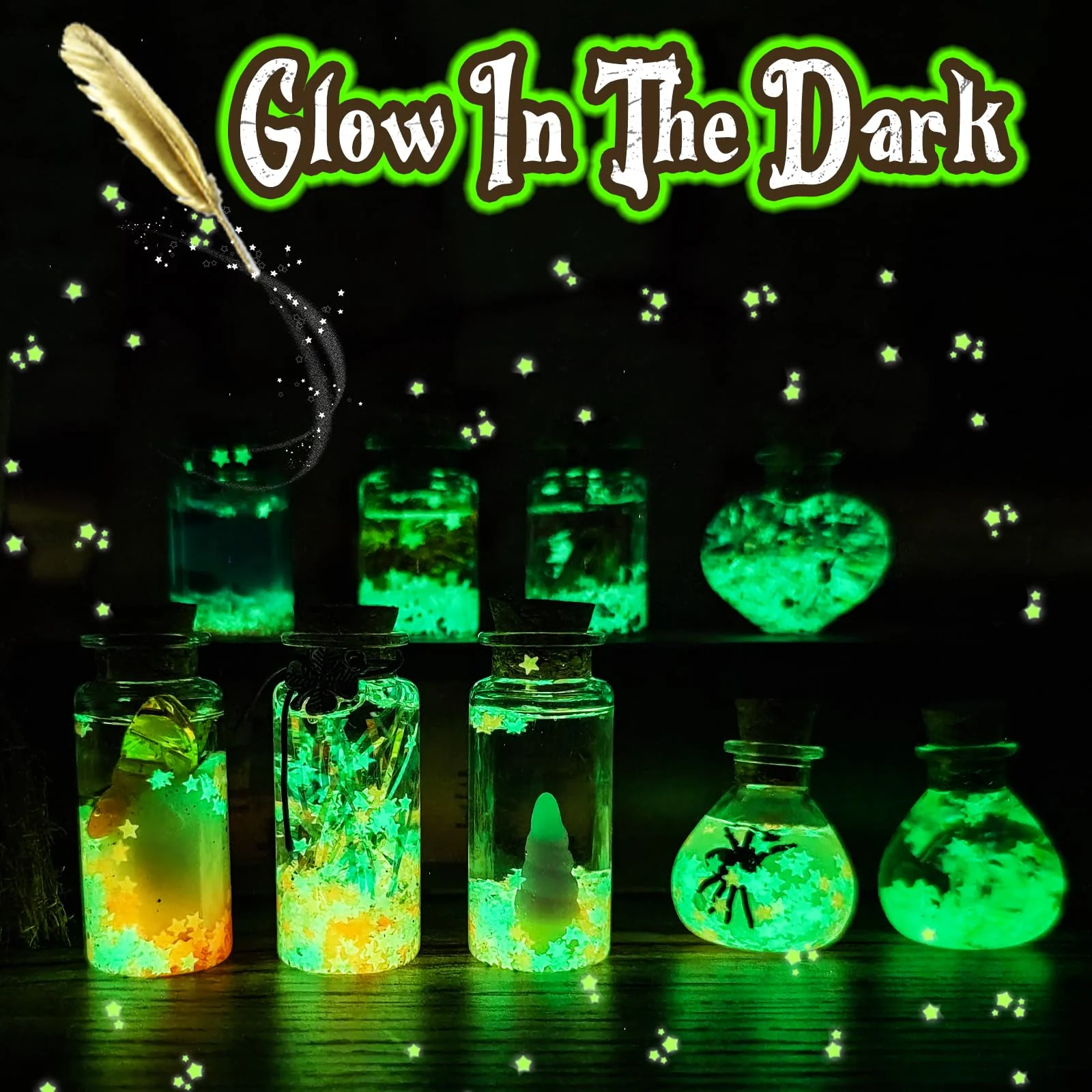 Mystery Potions Kreative Geschenk für Kinder, 20 Zaubermischung Zauberer Zaubertrank Flaschen, Handwerk Spielzeug Kreative Weihnachten Geburtstag Geschenke für Jungen & Mädchen Alter 6 7 8 9 10+ - Image 8