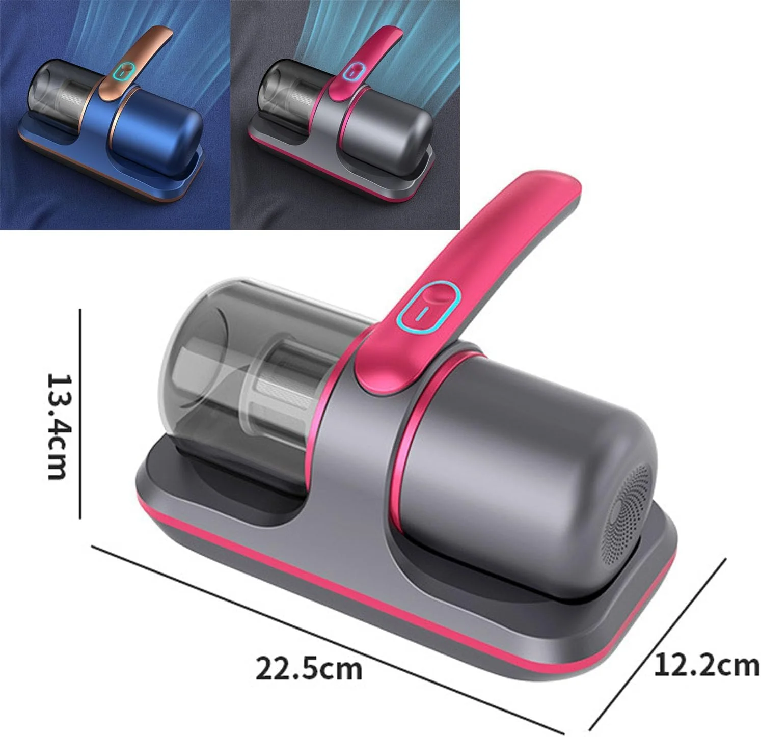 MZBDYYF Hochfrequenz Starkes Instrument zur Entfernung von Milben - Bettsauger mit UV -Licht für Matratzen, Teppiche, Sofa - schnurlose Tiefe Reinigung - Image 6