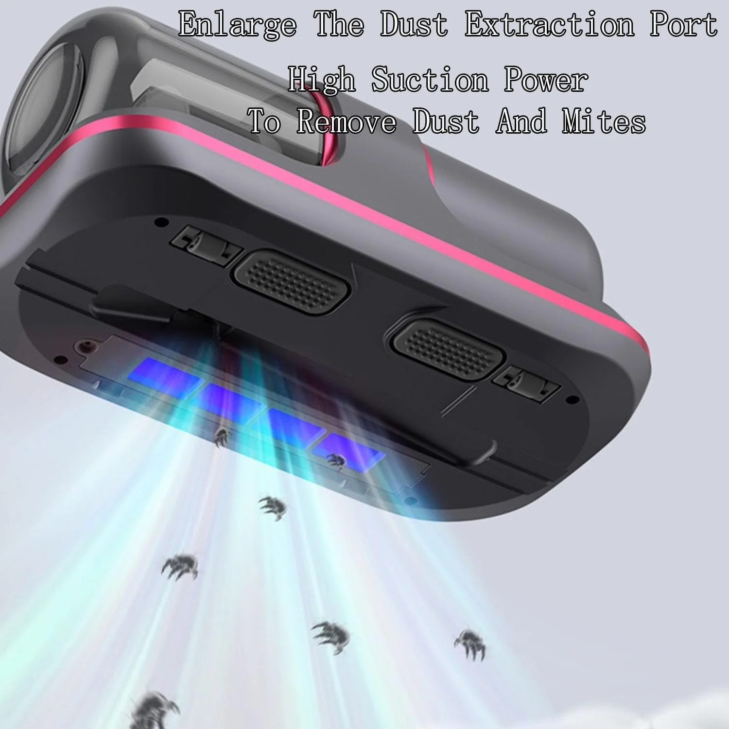 MZBDYYF Hochfrequenz Starkes Instrument zur Entfernung von Milben - Bettsauger mit UV -Licht für Matratzen, Teppiche, Sofa - schnurlose Tiefe Reinigung - Image 7