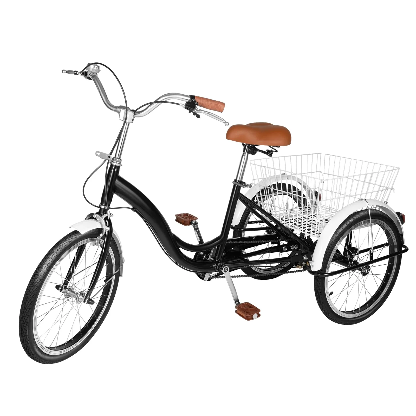 NadineDutol 20 Zoll 1-Gang-Erwachsenen-Dreirad, Senioren-Einkaufs-Dreirad, Cruising-City-Bike Premium-Klapprad geeignet für Outdoor-Sport, Shopping, Freizeit, geeignet für Männer Frauen - Image 9
