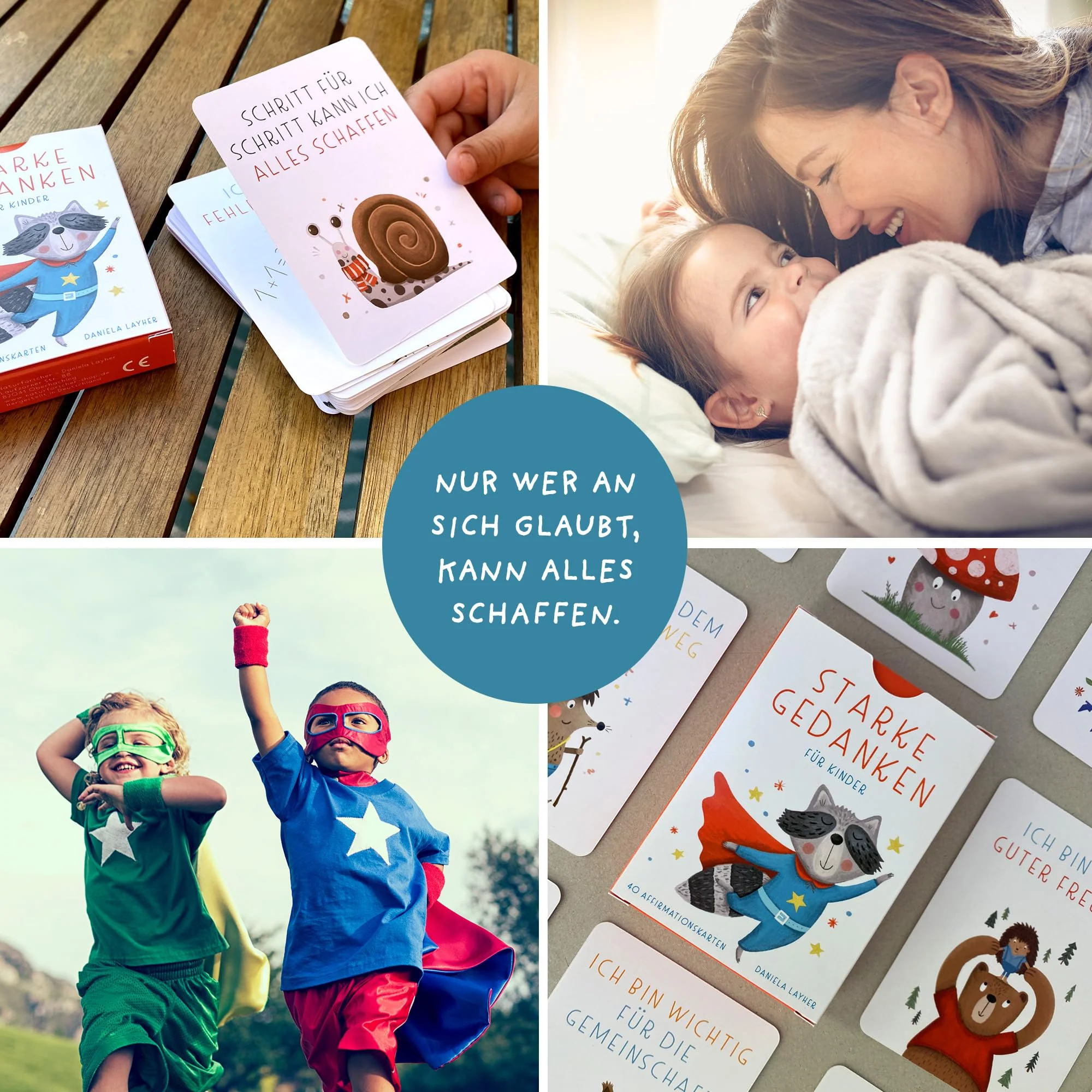 Naturforscher 40 Affirmationskarten Kinder - Rüsselfuchs Starke Gedanken - Mutmachkarten für Kinder - Selbstbewusstsein stärken - Ermutigungskarten Kinder - Affirmationen - DIN A7 - Image 7