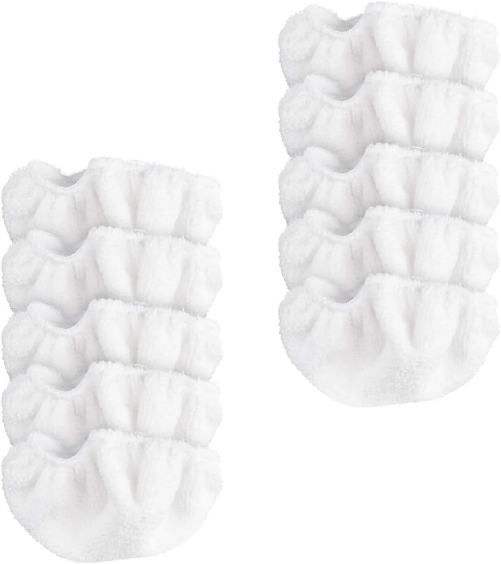 Navaris Dampfreiniger Mikrofaser Ersatztücher Set - 10x Ersatzbezug Tücher für Handdampfreiniger - waschmaschinengeeignet - Dampfreiniger Zubehör - Image 5