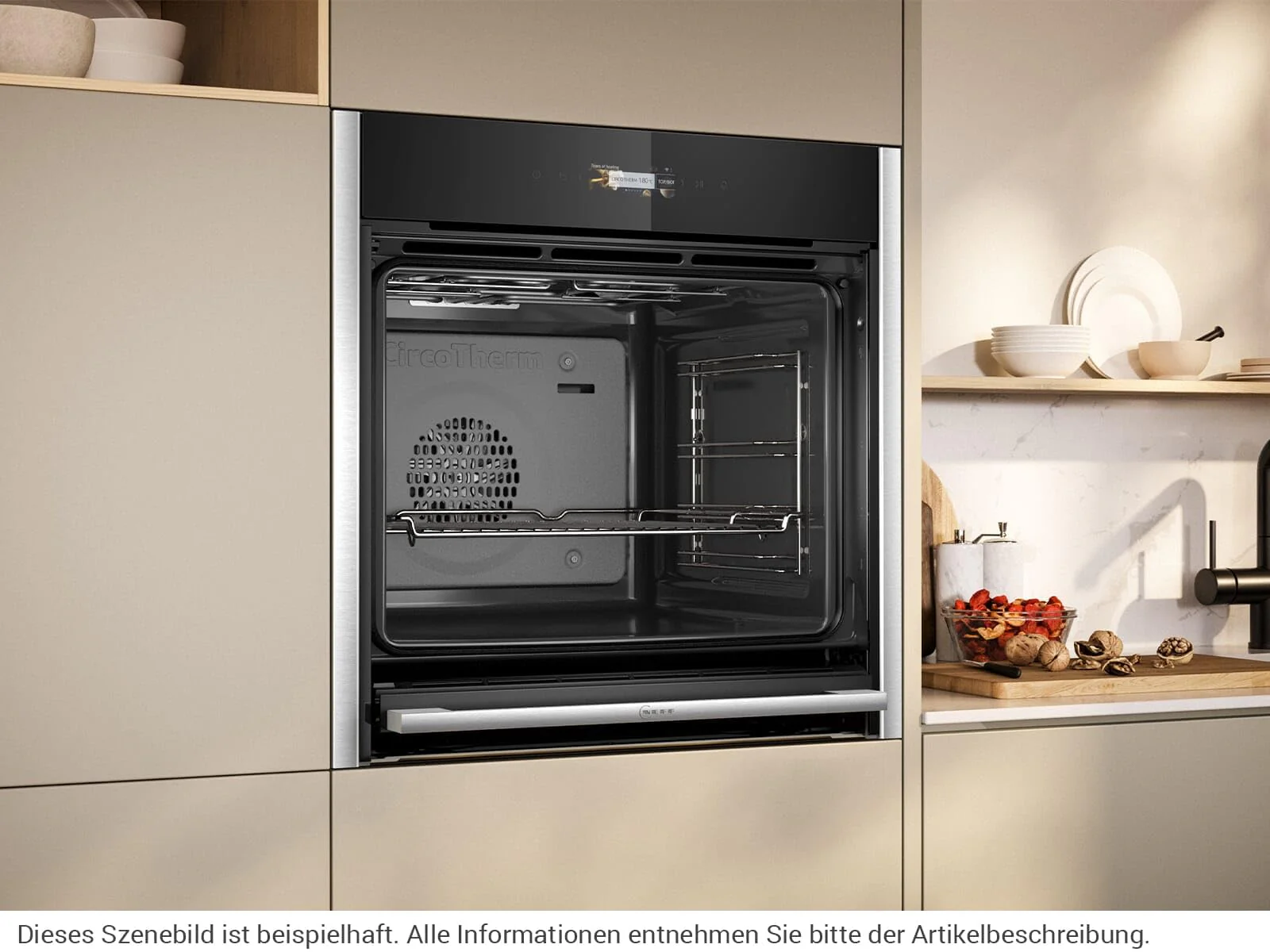 NEFF B54CR31N0 Einbau-Backofen N70, Integrierbarer Backofen 60 x 60cm, Slide&Hide, Full Touch TFT-Display, Automatikprogramme, Soft Open & Close, Edelstahl - Image 8