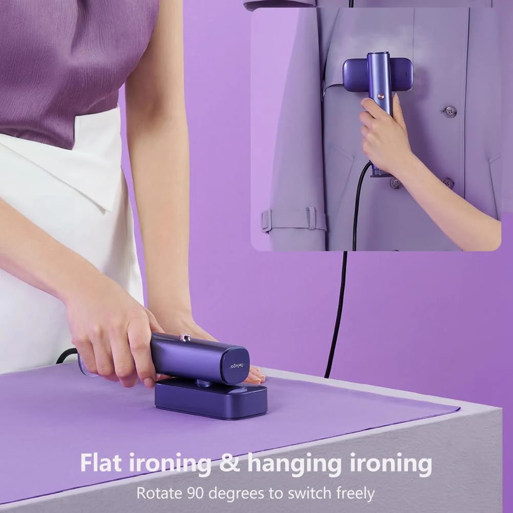 nesmar G5 Dampfglätter, Steamer 2-in-1 Handdampfer für Kleidung und Bügeleisen für Kleidung,1200W 10 Minuten Dauerdampf,0,8 kg leicht, Reise-Dampfbügelstationenfür unterwegs und zu Hause - Image 10