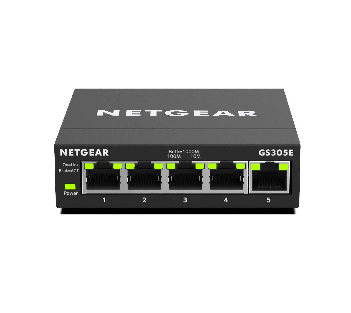 Netgear GS305E Managed Switch 5 Port Gigabit Ethernet LAN Switch Plus (Plug-and-Play, Netzwerk Switch Managed, IGMP Snooping, QoS, VLAN, lüfterlos, robustes Metallgehäuse), Schwarz - Image 10