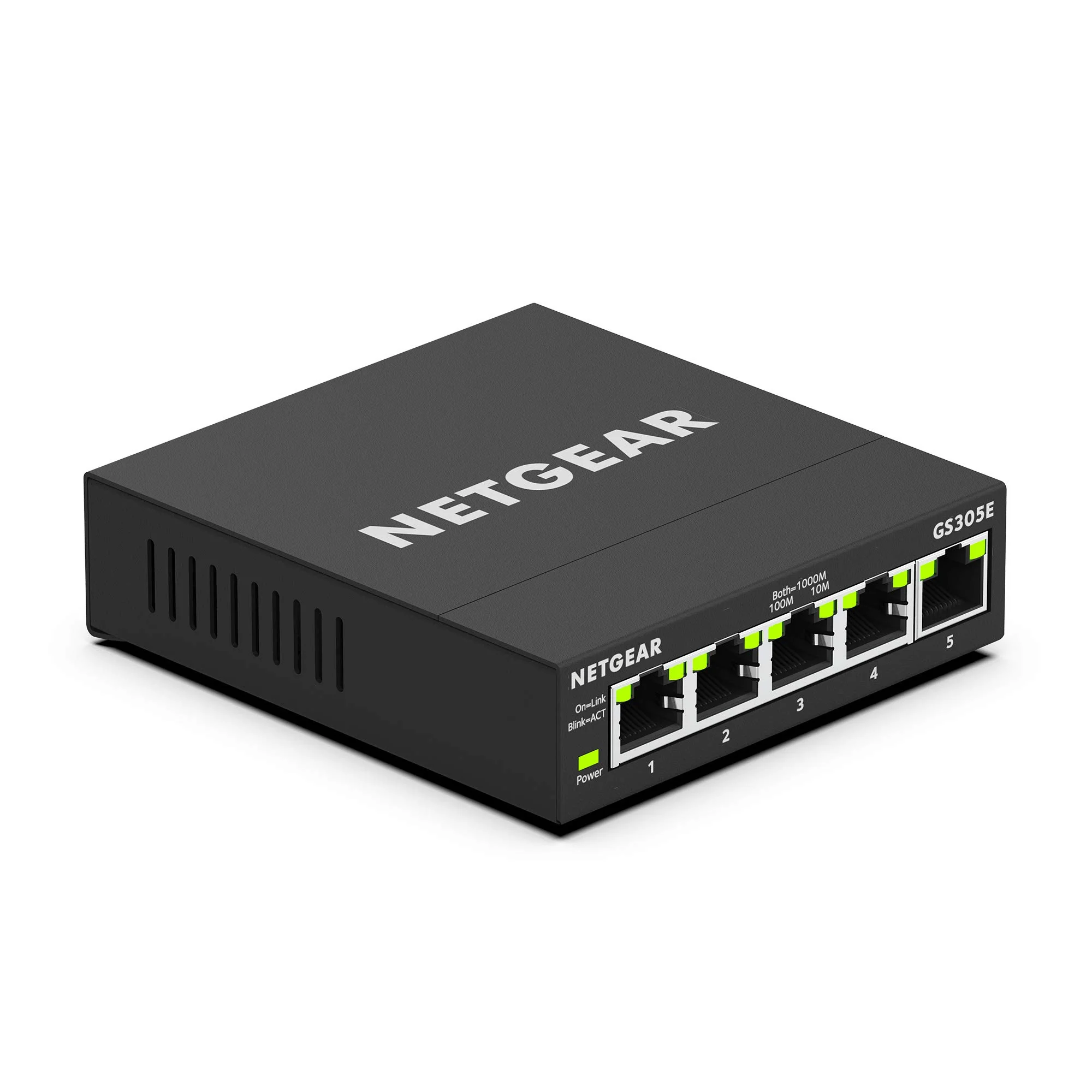 Netgear GS305E Managed Switch 5 Port Gigabit Ethernet LAN Switch Plus (Plug-and-Play, Netzwerk Switch Managed, IGMP Snooping, QoS, VLAN, lüfterlos, robustes Metallgehäuse), Schwarz - Image 7