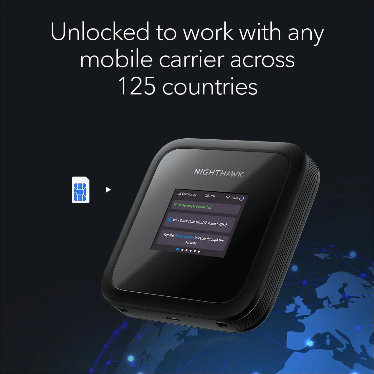 NETGEAR Nighthawk M3 – 5G Router SIM Karte, Mobiler WLAN Router | bis zu 2,5 GBit/s – SIM-Steckplatz entsperrt – Tragbarer WLAN-Hotspot z– 5G- und 4G-MiFi, bis zu 32 Geräte (MH3150) - Image 8