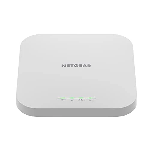NETGEAR WAX610 WLAN Access Point PoE WiFi 6 (AX1800 Speed Dual-Band Mesh, WPA3, 802.11ax, 2.5G LAN, Lokales oder Insight Remote Management, PoE+ powered - Netzteil optional)