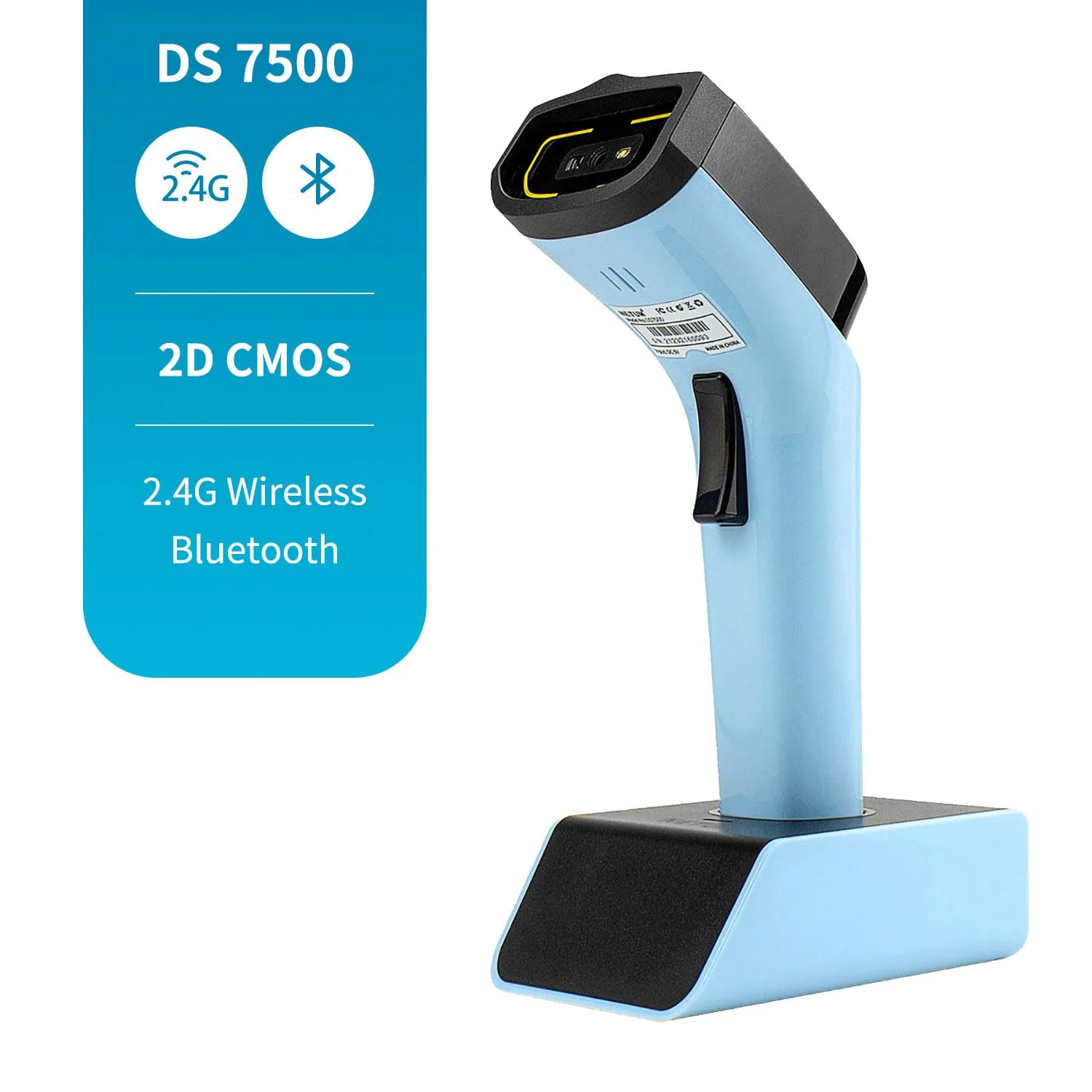 NETUM Bluetooth Wireless 2D Barcode Scanner Automatischer, freihändiger Barcodeleser mit Ladestation und integriertem Speicher, schnelles und präzises Scannen, Übertragungen bis zu 50 Meter - DS7500 - Image 7