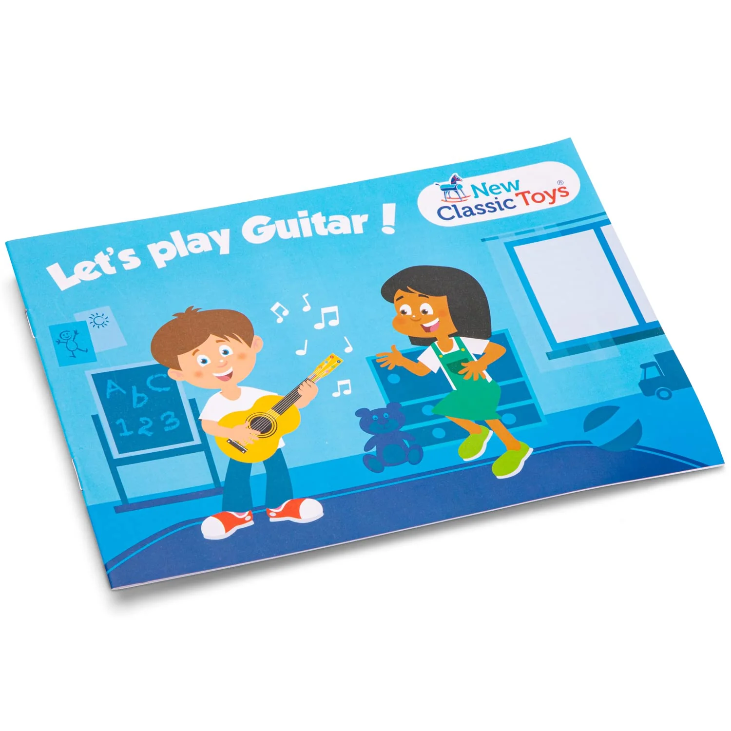New Classic Toys - 10304 - Musikinstrument - Spielzeug Holzgitarre - Deluxe - Naturell, Kinder (Unisex) - Image 4