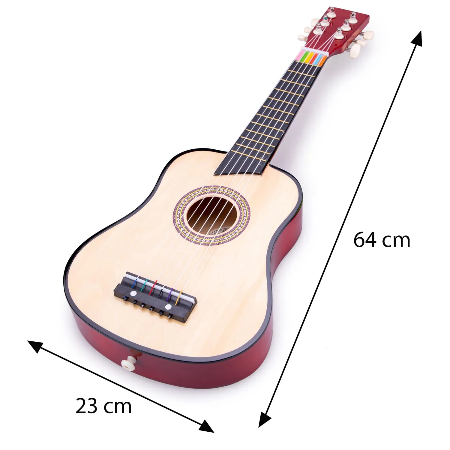 New Classic Toys - 10304 - Musikinstrument - Spielzeug Holzgitarre - Deluxe - Naturell, Kinder (Unisex) - Image 5