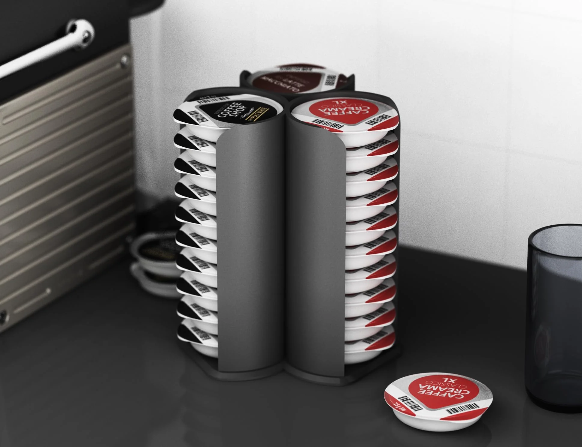 NewGround Designs Kapselhalter für Tassimo Kapseln (30 Stück) - Kapselspender, Kapselständer, Halterung - Image 6