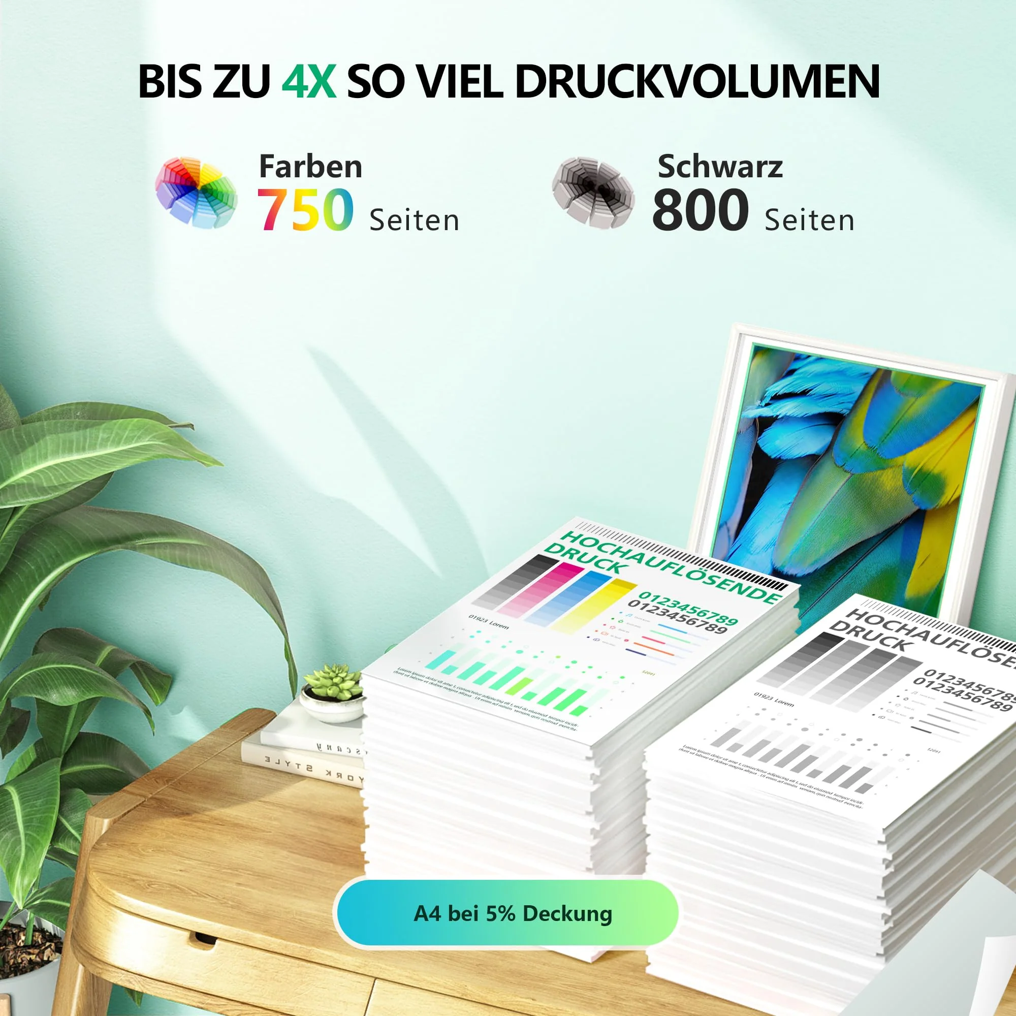 Newlift 364XL Multipack Druckerpatronen Kompatibel für HP 364 XL Tintenpatronen Deskjet 3070A 3520 3524 3522 officejet 4620 4622 4610 Photosmart 5510 6510 5515 5520 5524 7510 7520 (4er-Pack) - Image 7