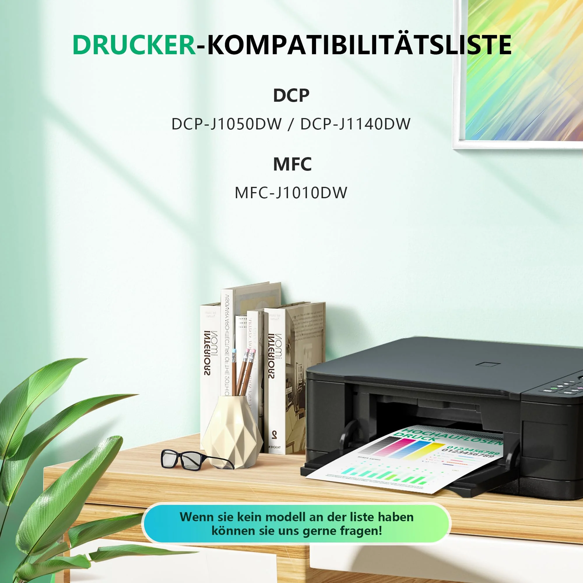 NewLift LC421XL LC-421XLVAL Tintenpatronen Kompatibel für Brother LC421XL 421XL für Brother DCP-J1050DW MFC-J1010DW DCP-J1140DW Patronen(Schwarz, Cyan, Magenta,Gelb, 4er-Pack) - Image 5