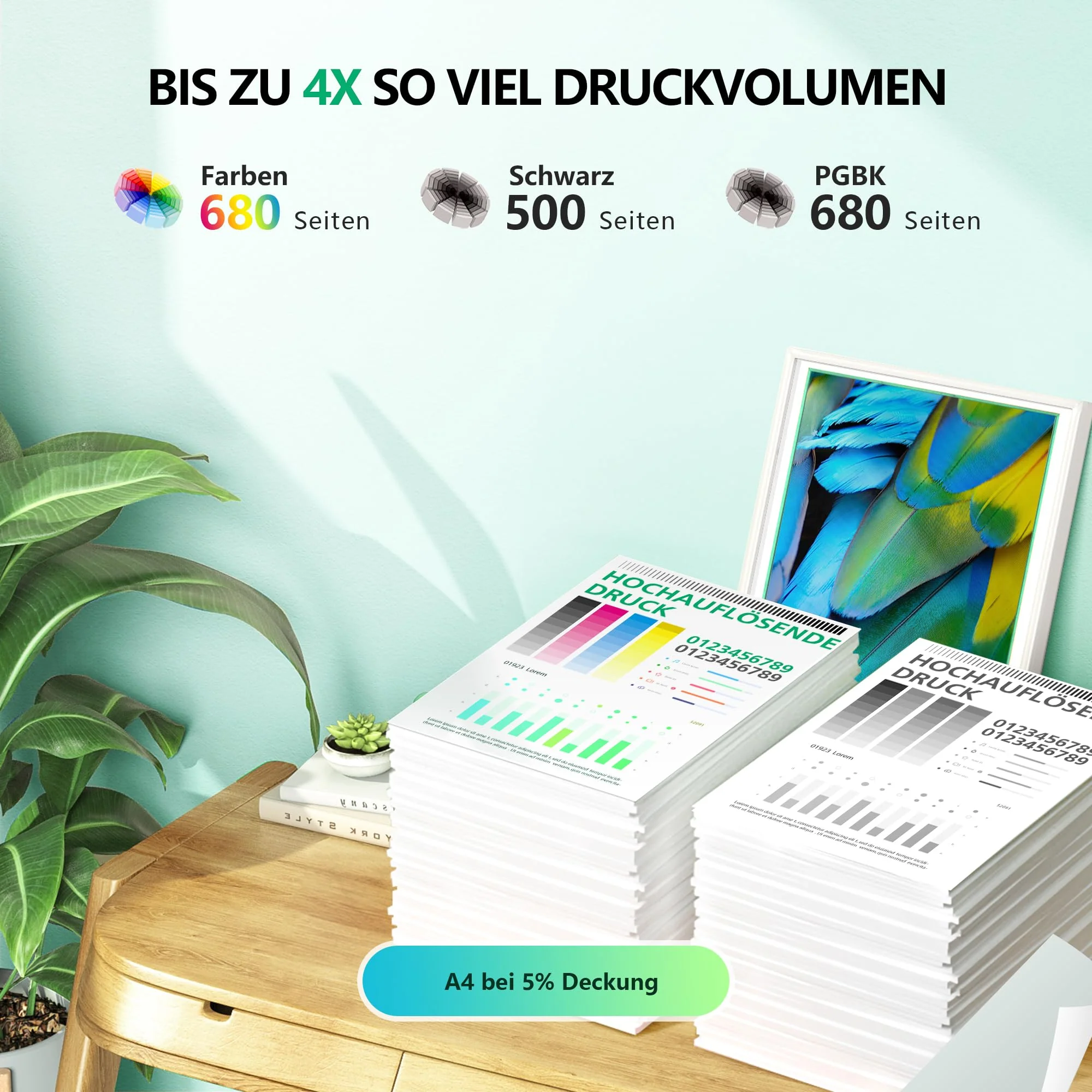 NewLift PGI-570 CLI-571 XL Kompatibel Druckerpatronen für Canon PGI 570XL CLI 571XL Multipack für Canon Pixma TS5050 TS5055 MG5750 MG5753 MG6852 TS6050 TS5053 (PGBK Schwarz Cyan Gelb Magenta,5er-Pack) - Image 3