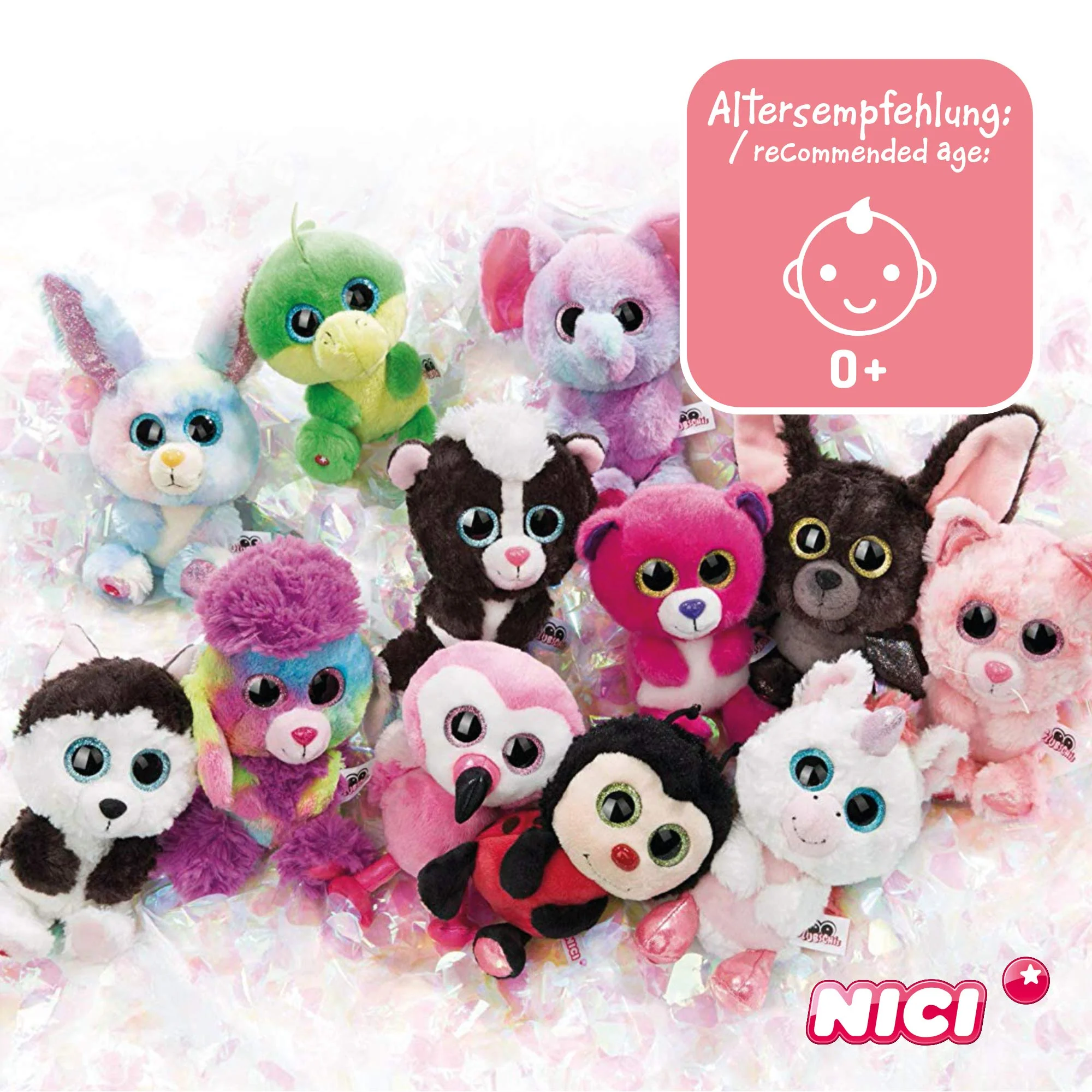 NICI Glubschis: Das Original – Koala Miss Crayon 15 cm – Kuscheltier mit großen Augen – Flauschiges Plüschtier mit Glitzeraugen – Schmusetier für Kuscheltierliebhaber – 46319 - Image 3