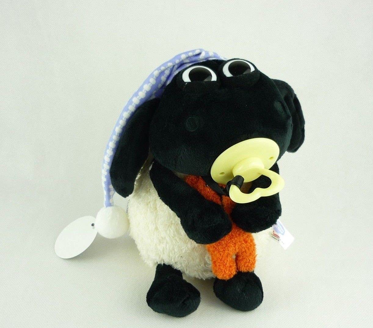 Nici Shaun das Schaf Kuscheltier Timmy mit kleinem Bär, Schnuller und Schlafmütze, 25 cm, Farbe: Weiß/Schwarz - Image 7