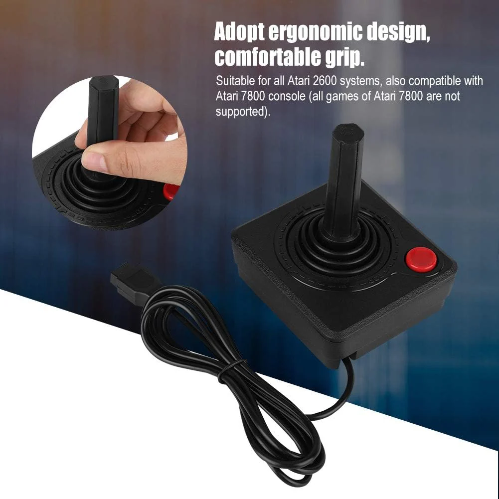 Nikou Konsole Joystick - Verschleißfeste Retro Classic 3D-Analog-Joystick-Controller-Spielsteuerung für A-tari 2600 A-tari 7800 - Image 10