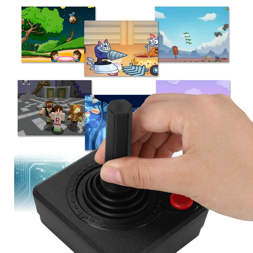 Nikou Konsole Joystick - Verschleißfeste Retro Classic 3D-Analog-Joystick-Controller-Spielsteuerung für A-tari 2600 A-tari 7800 - Image 11