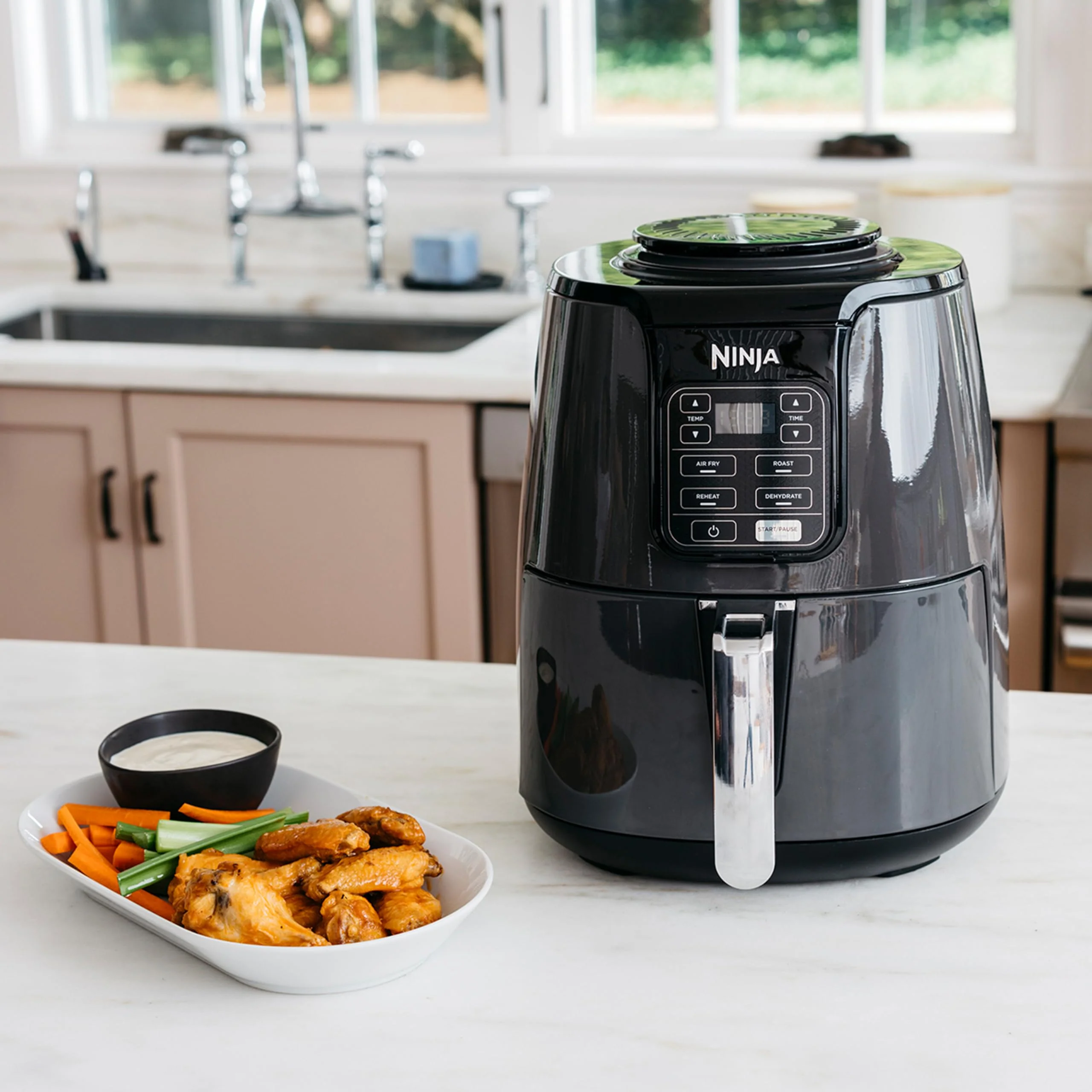 Ninja Air Fryer MAX Heißluftfritteuse, 5,2L Airfryer, Familiengröße, Antihaftbeschichtung, spülmaschinenfester Korb, 6-in-1, Grau & Schwarz, AF160EU - Image 11