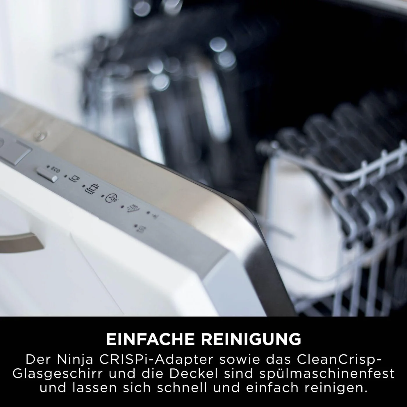 Ninja CRISPi tragbare Airfryer Heißluftfritteuse, 3,8 l, 4-in-1: Heißluftfrittieren, Braten, Warmhalten, Recrisp, kompakt, 6 Portionen, 2x herausnehmbare Glasbehälter & Deckel, 1700 W, Stein FN101EUST - Image 15