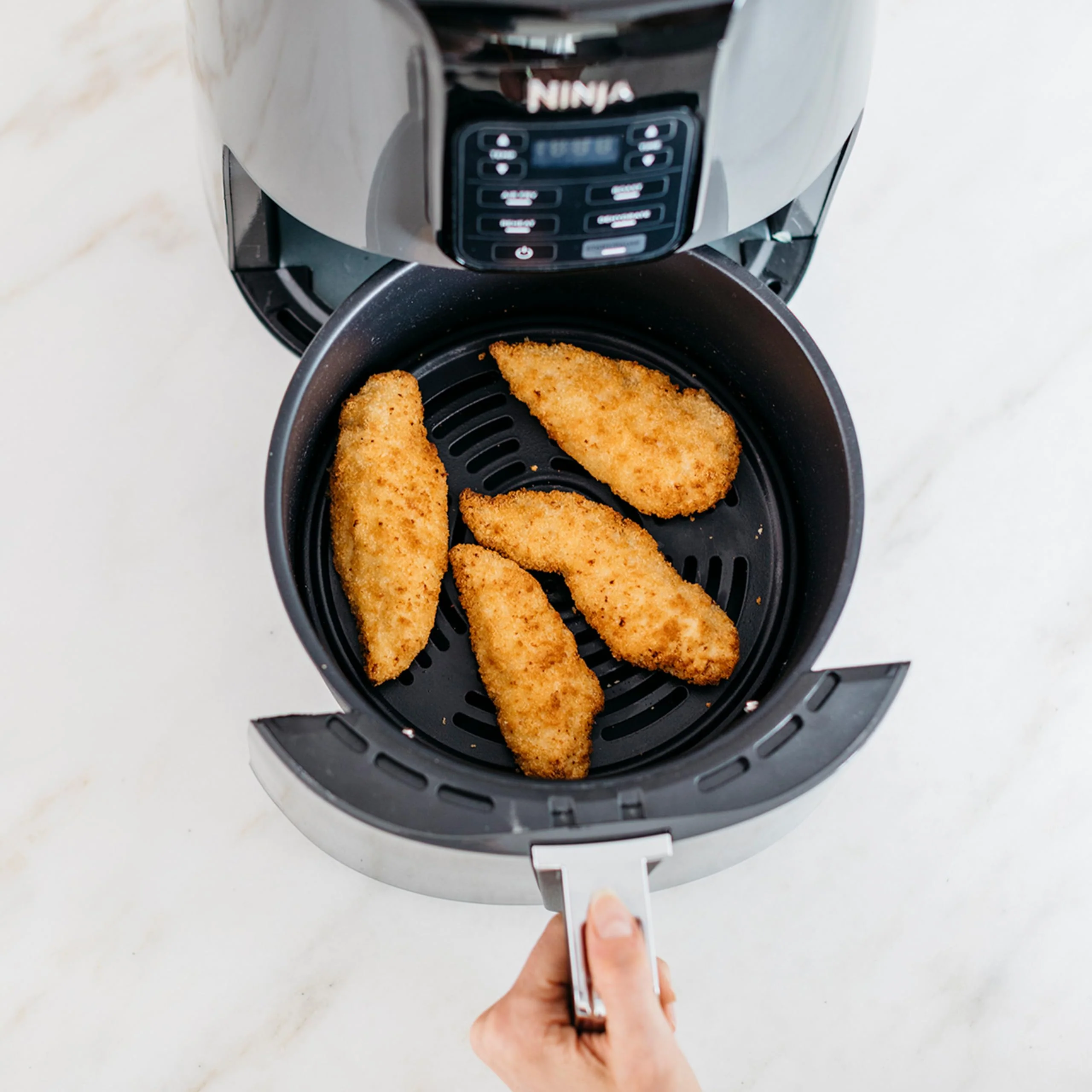 Ninja Double Stack XL Air Fryer Heißluftfritteuse, 9,5L Airfryer, Doppelkorb-Heißluftfritteuse mit 4 Kochstufen, 2 Körben, 2 Rosten, platzsparendes Design, 6 Kochfunktionen, 8 Portionen, Grau SL400EU - Image 9