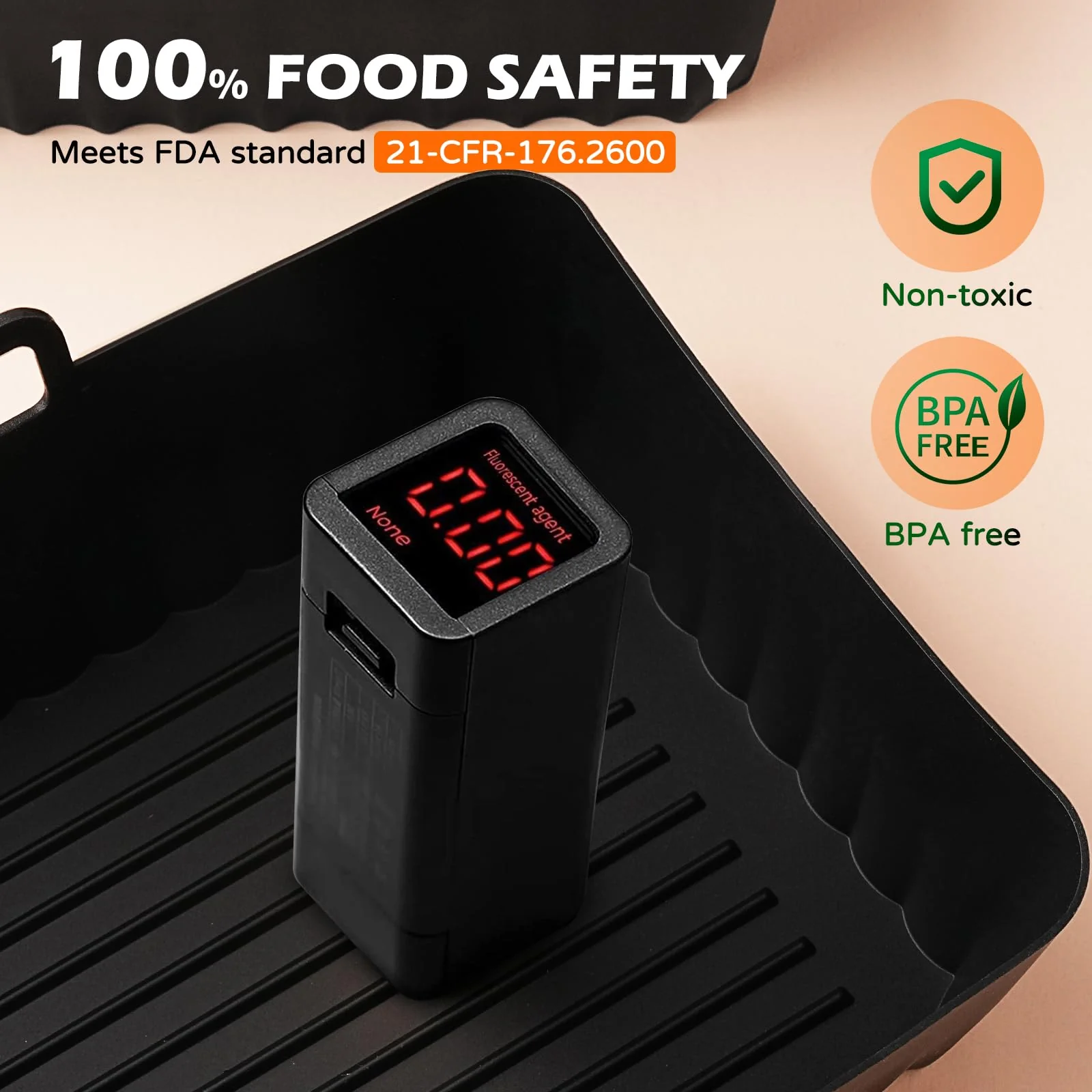 Ninja Heißluftfritteuse Zubehör - Airfryer Zubehör für Ninja Foodi Max Dual Zone AF400EU AF300EU 7.6L-9.5L Und anderen Dual Zone Air Fryer, BPA-frei, Ninja Airfryer Zubehör, Air Fryer Accessories - Image 4