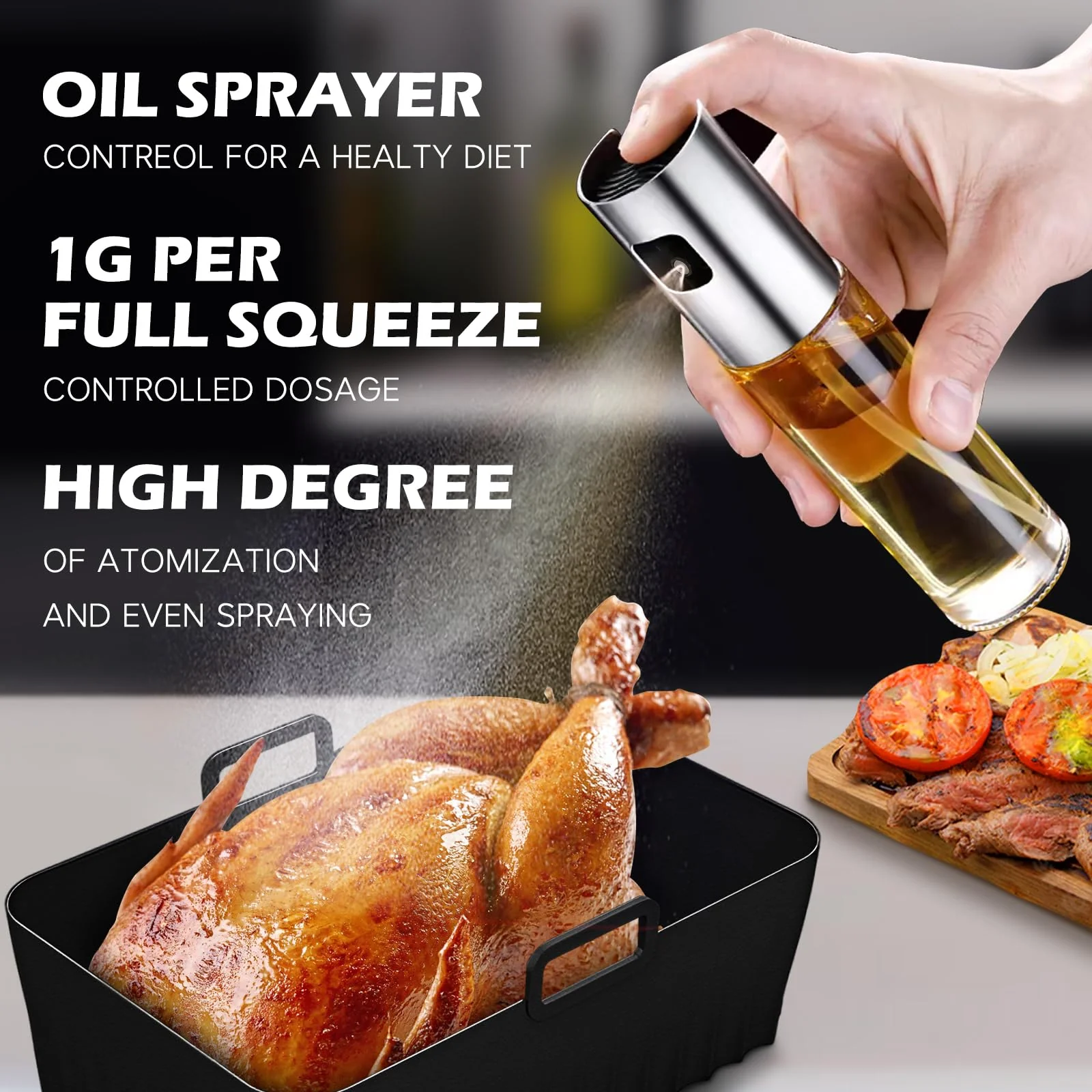 Ninja Heißluftfritteuse Zubehör - Airfryer Zubehör für Ninja Foodi Max Dual Zone AF400EU AF300EU 7.6L-9.5L Und anderen Dual Zone Air Fryer, BPA-frei, Ninja Airfryer Zubehör, Air Fryer Accessories - Image 6