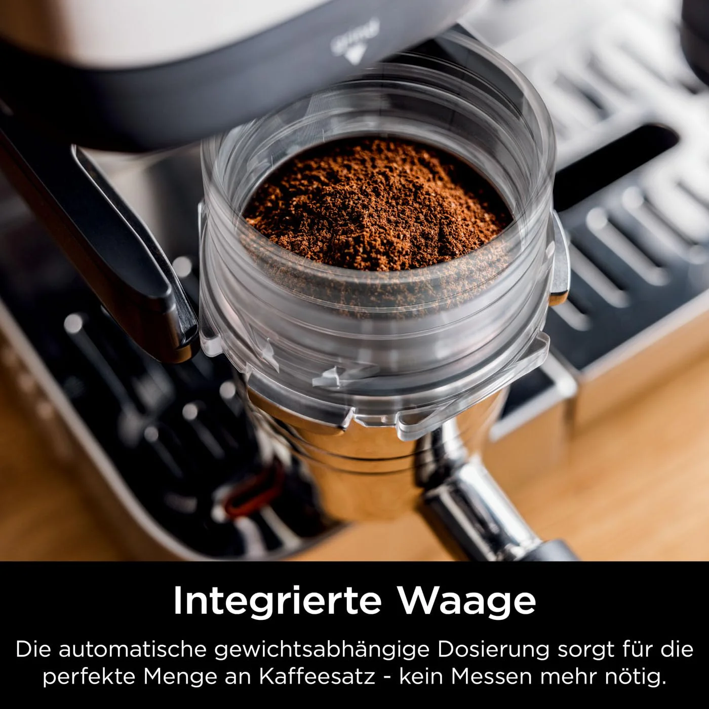 Ninja Luxe Essential 2-in-1-Kaffeemaschine mit Mahlwerk und Aufschäumer für Latte, Cappuccino & Espresso, einfache Handhabung, 2 Voreinstellungen zum Aufschäumen, Silber, ES501EU - Image 10