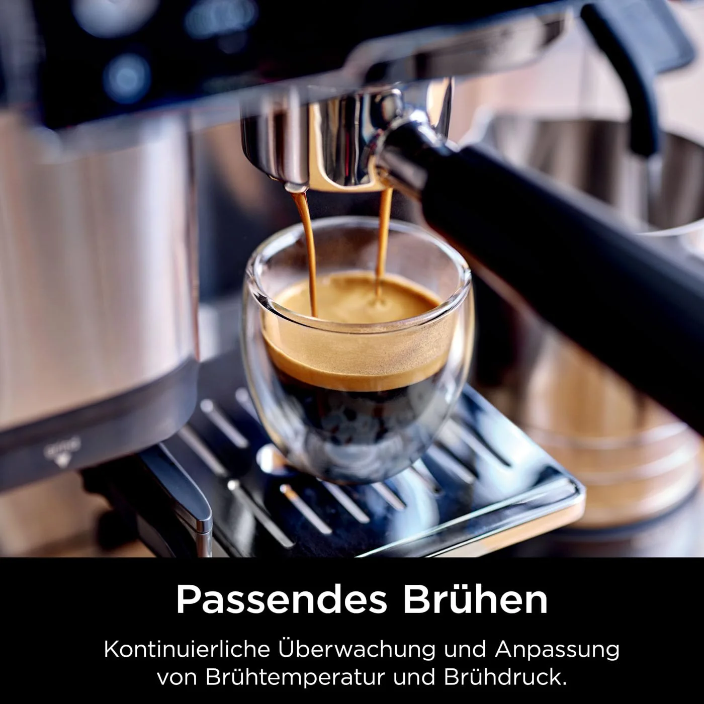 Ninja Luxe Essential 2-in-1-Kaffeemaschine mit Mahlwerk und Aufschäumer für Latte, Cappuccino & Espresso, einfache Handhabung, 2 Voreinstellungen zum Aufschäumen, Silber, ES501EU - Image 9