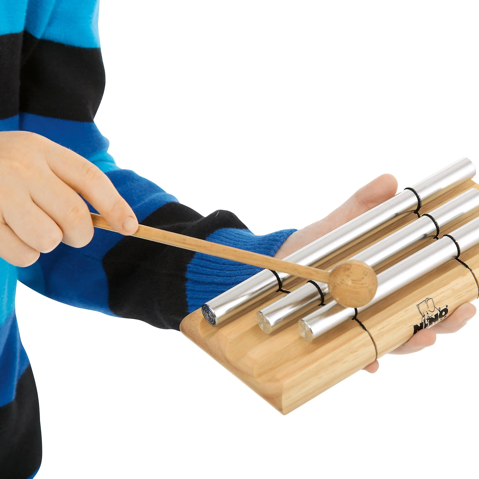 Nino Percussion Energy Chimes Musikinstrument – mit 3 Klangstäben – inklusive Schlägel – für Kinder ab 3 Jahren – Holz und Aluminium, Natur (NINO580) - Image 10
