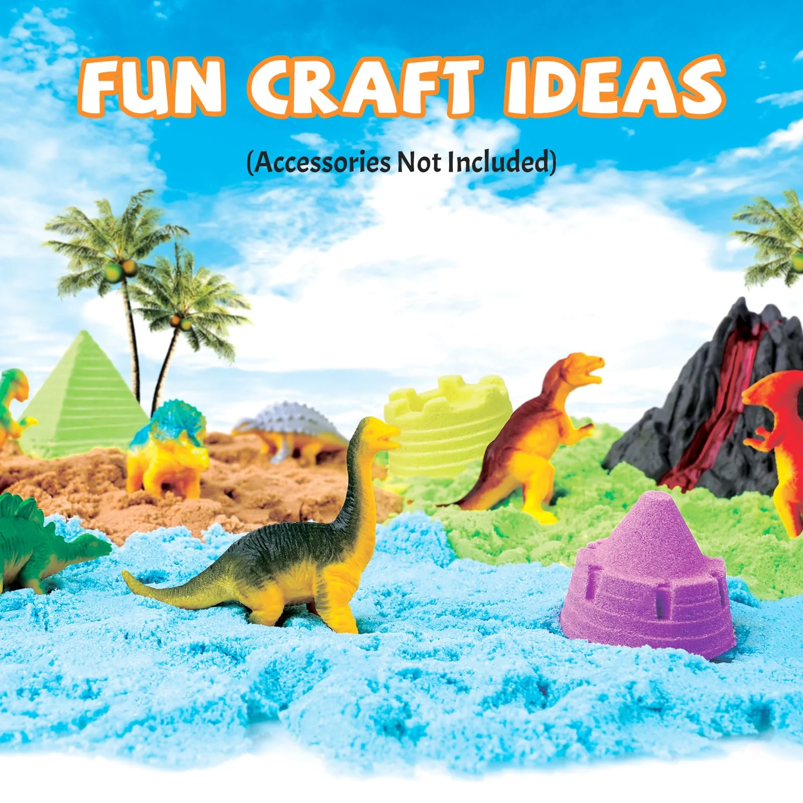 NiToy 5 kg Magic Sand Set 5 Farben für Kinder, Sensorisch Sandspielzeug Zaubersand Geschenk, ideal für kreatives Indoor-Sandspiel, ab 3 Jahren - Image 2