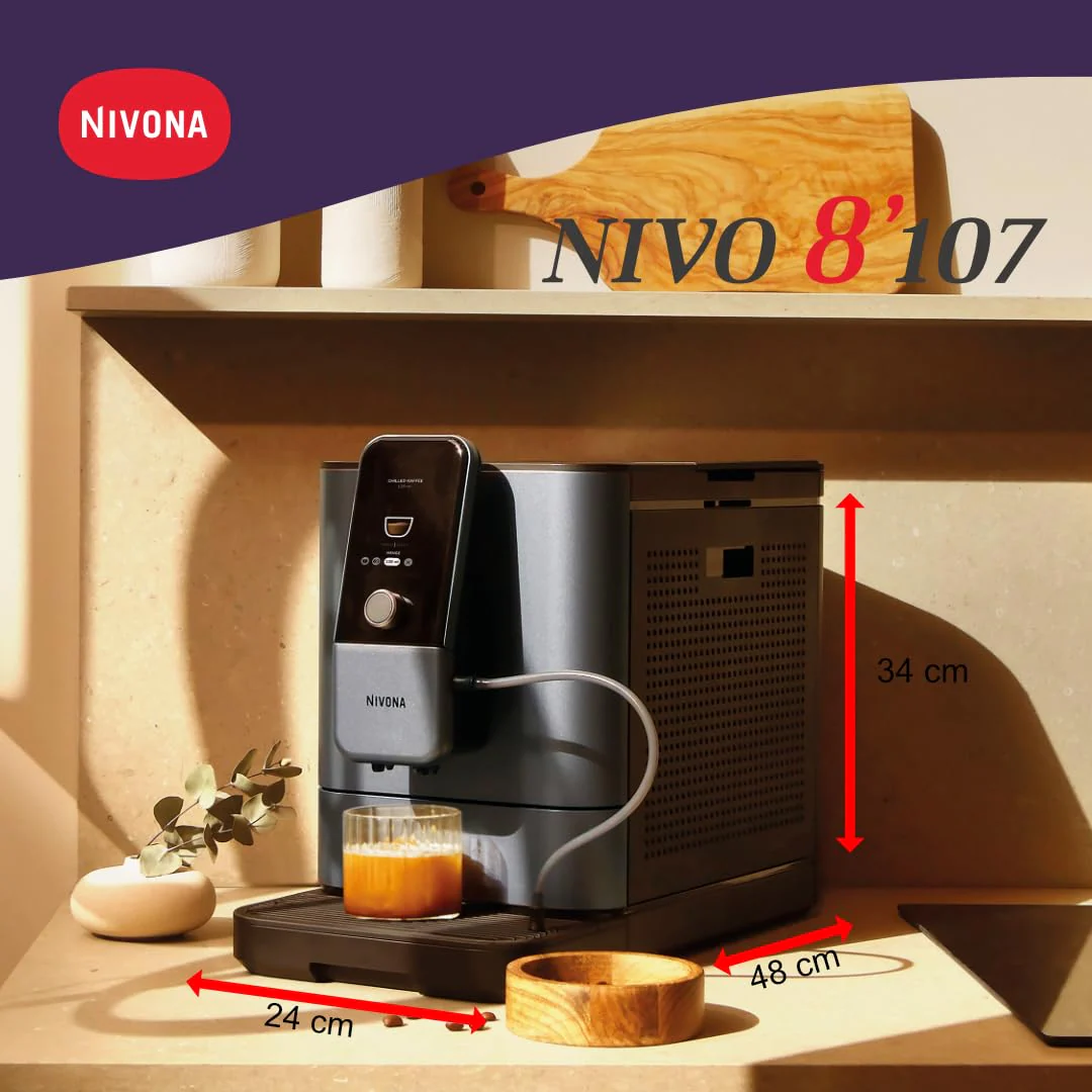 Nivona Kaffeevollautomat NIVO8'107 NIVO 8107 in Perlenblau neu mit Chilled Brew - Image 3