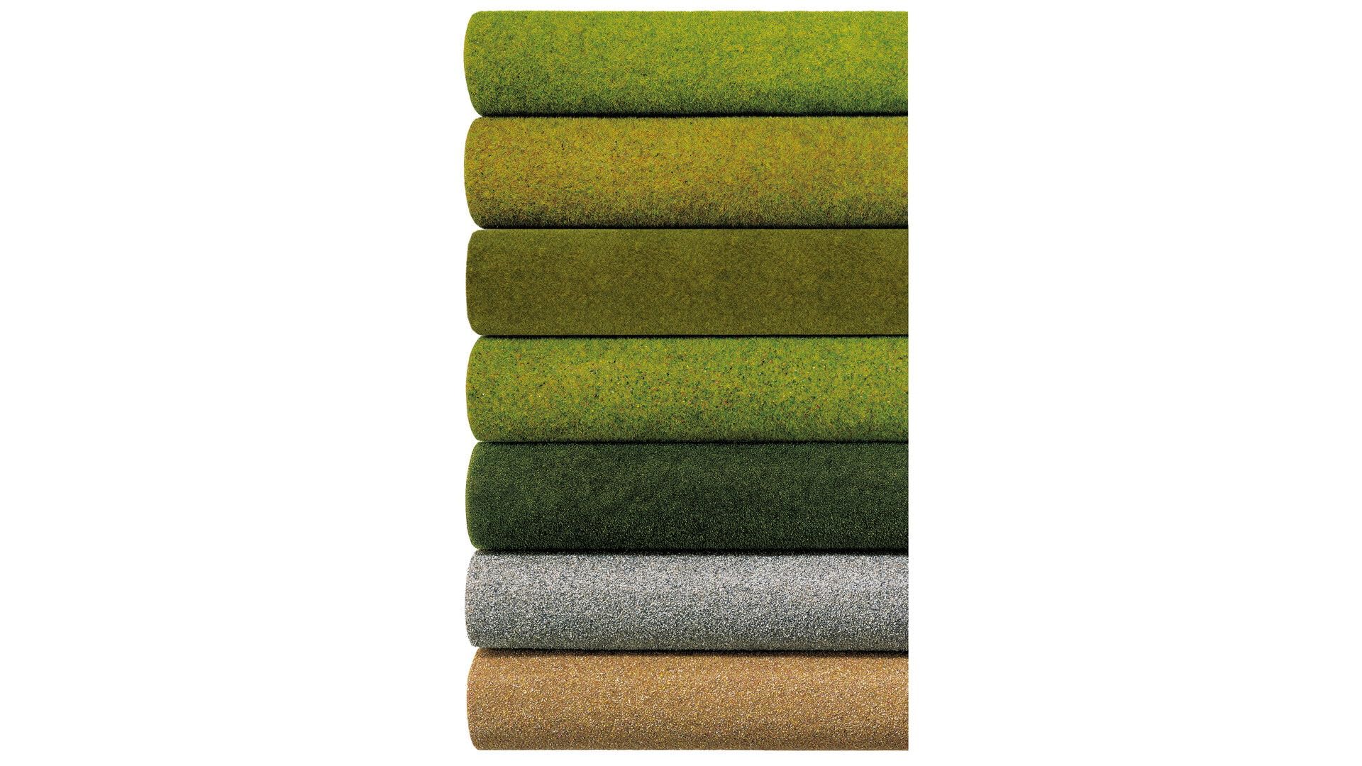NOCH® Grasmatte „Wiese“, mit Modellbau Gras, 120 x 60 cm für die Spurweiten H0, N, Z ideal für ländliche Szenen und DIY-Projekte, grün - Image 2