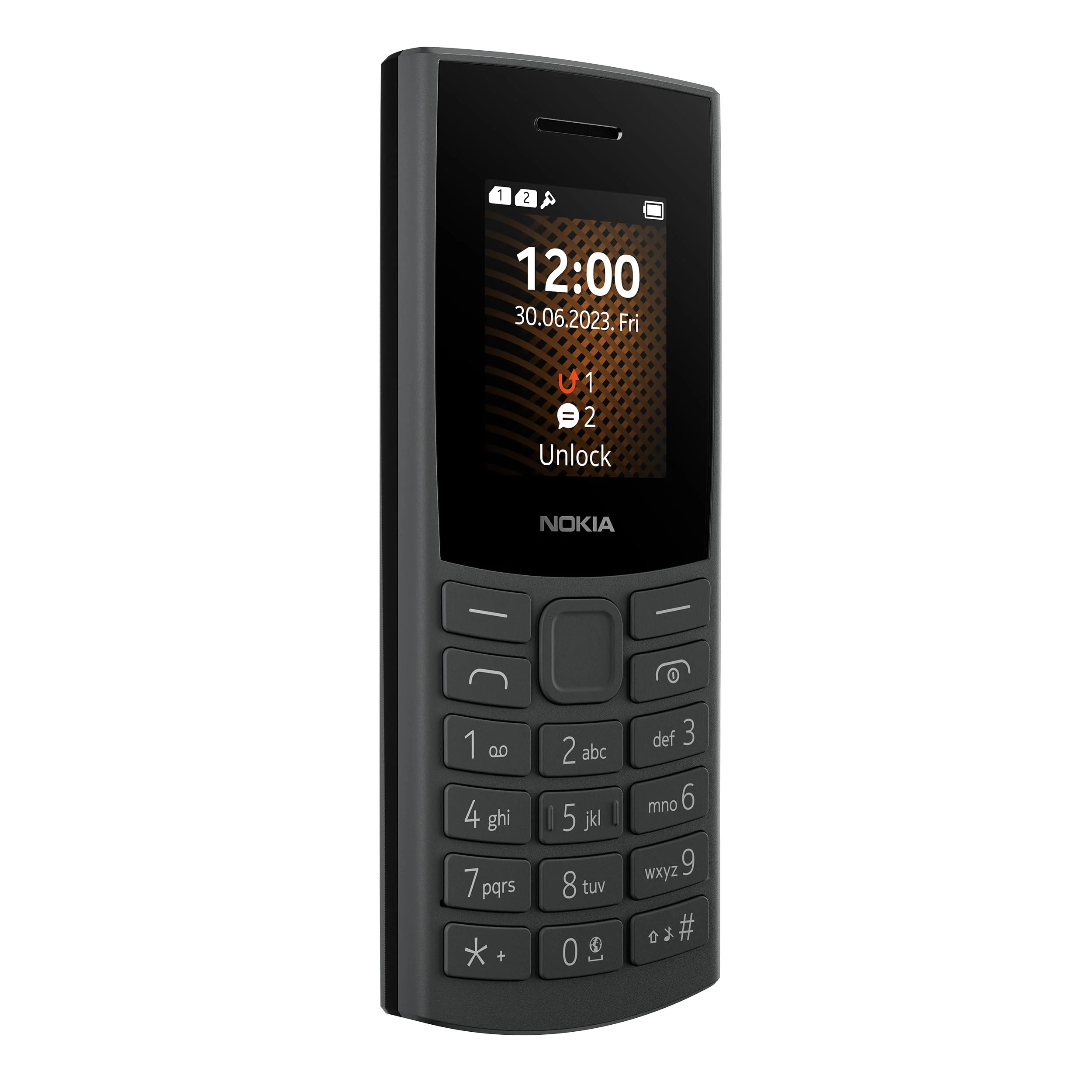 Nokia 105 4G Edition 2023 (Dual-SIM, 1,8" Display, 1450 mAh Akku, 48MB RAM / 128MB ROM, Speicher erweiterbar, 3.5mm Kopfhöreranschluss, FM Radio) Charcoal - Image 2