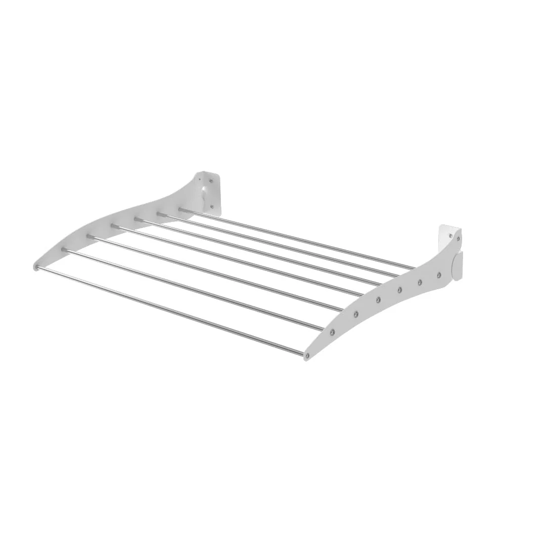 Nordholm Wäscheständer Wandmontage - Wäschetrockner Space 70cm Länge | Wandtrockner ausklappbar, Wandwäschetrockner, Wäscheständer Wand, Wäschespinne Wand | Für Außen-oder Innenbereich - Image 2