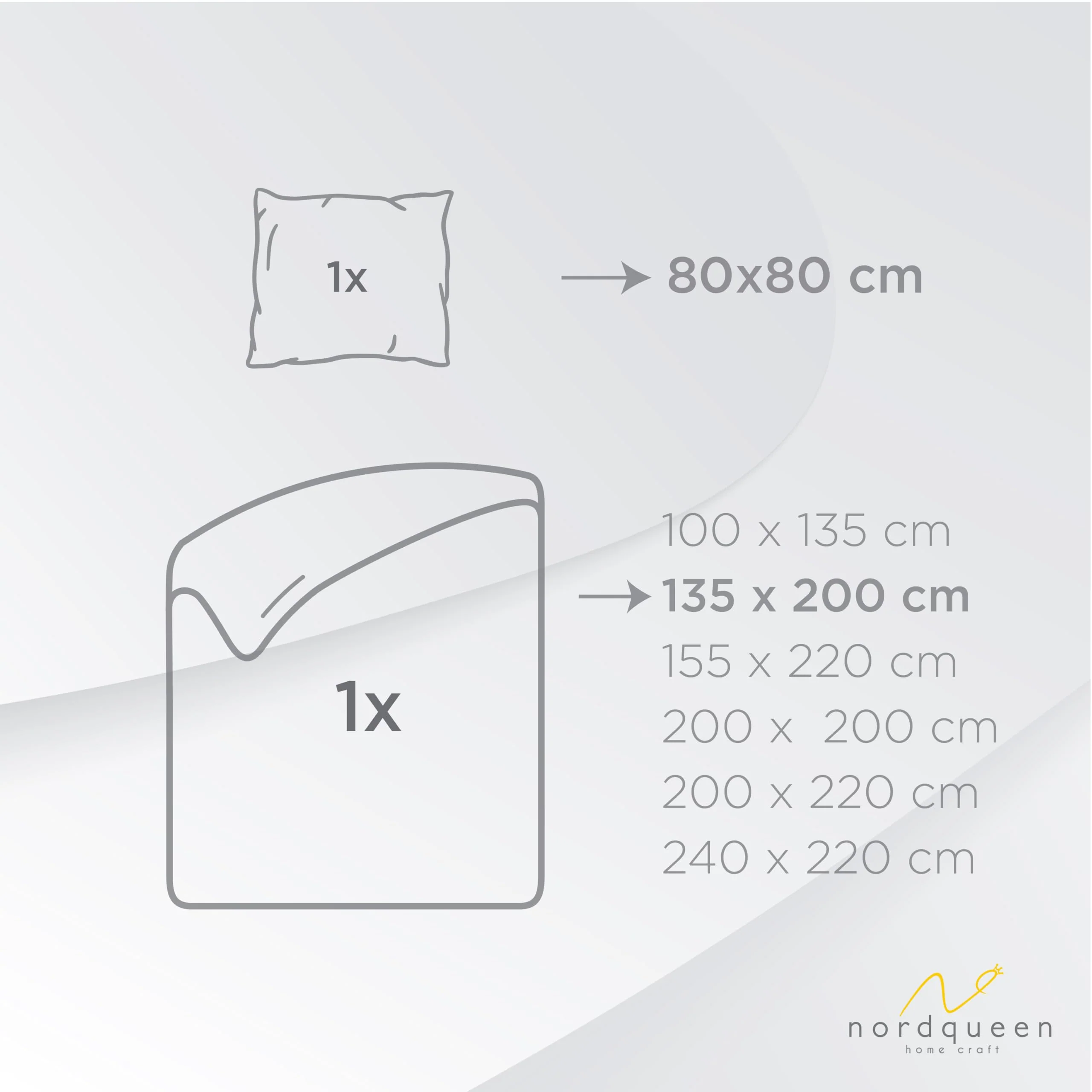 nordqueen Bettwäsche,100% Baumwolle Bettbezug aus Atmungsaktive, Angenehme Schlafkomfort - ÖkoTex Zertifiziert, Bettwäsche-Set mit Kissenbezug Bettbezug mit Reißverschlus (Duha, 135X200 cm) - Image 5