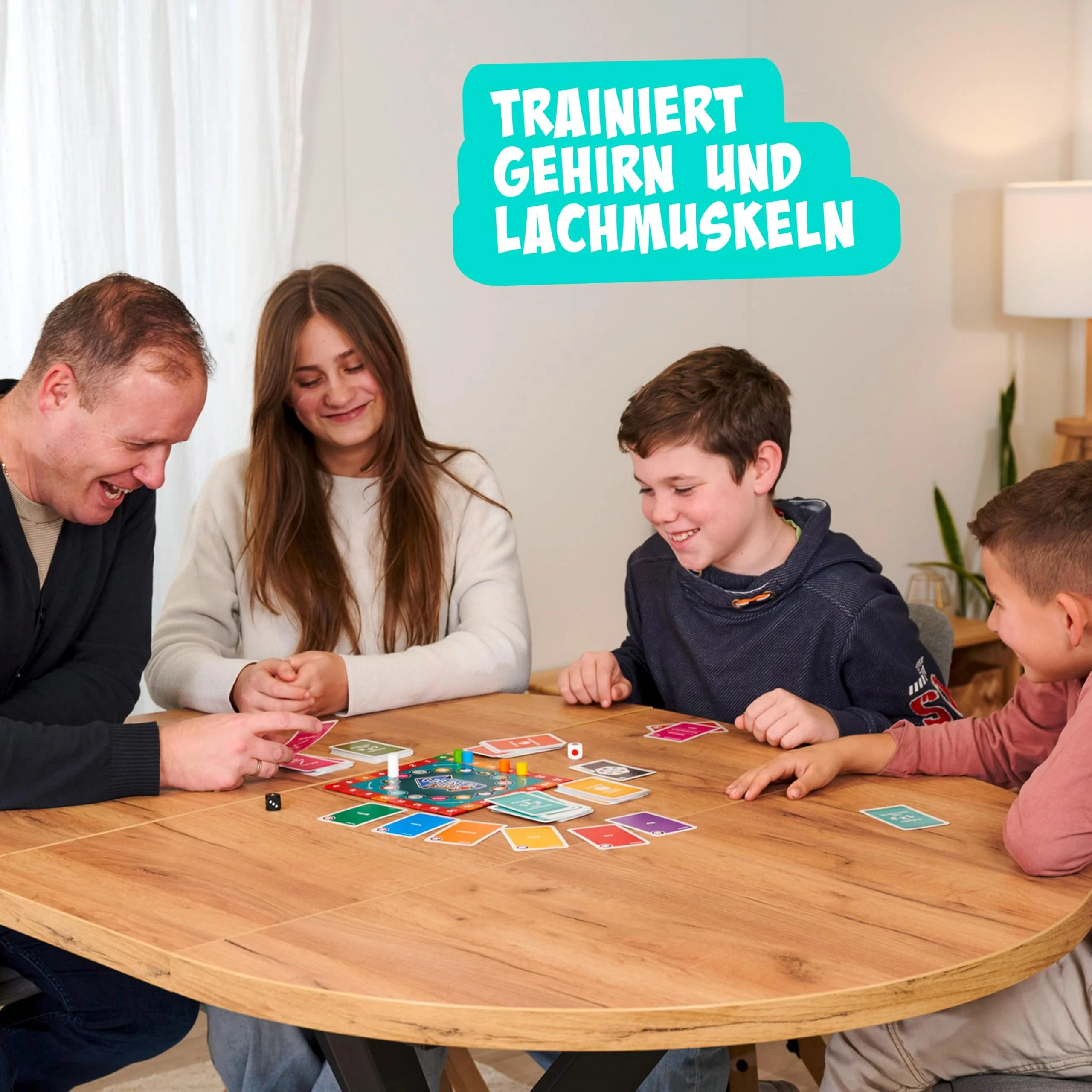 Noris 606062080 - Gegenteil Spiel (Brettspiel ab 10 Jahre) - kombinierbar mit dem Kartenspiel - verrücktes Konzentrationsspiel für Kinder und Erwachsene für 3-6 Spieler - Image 5