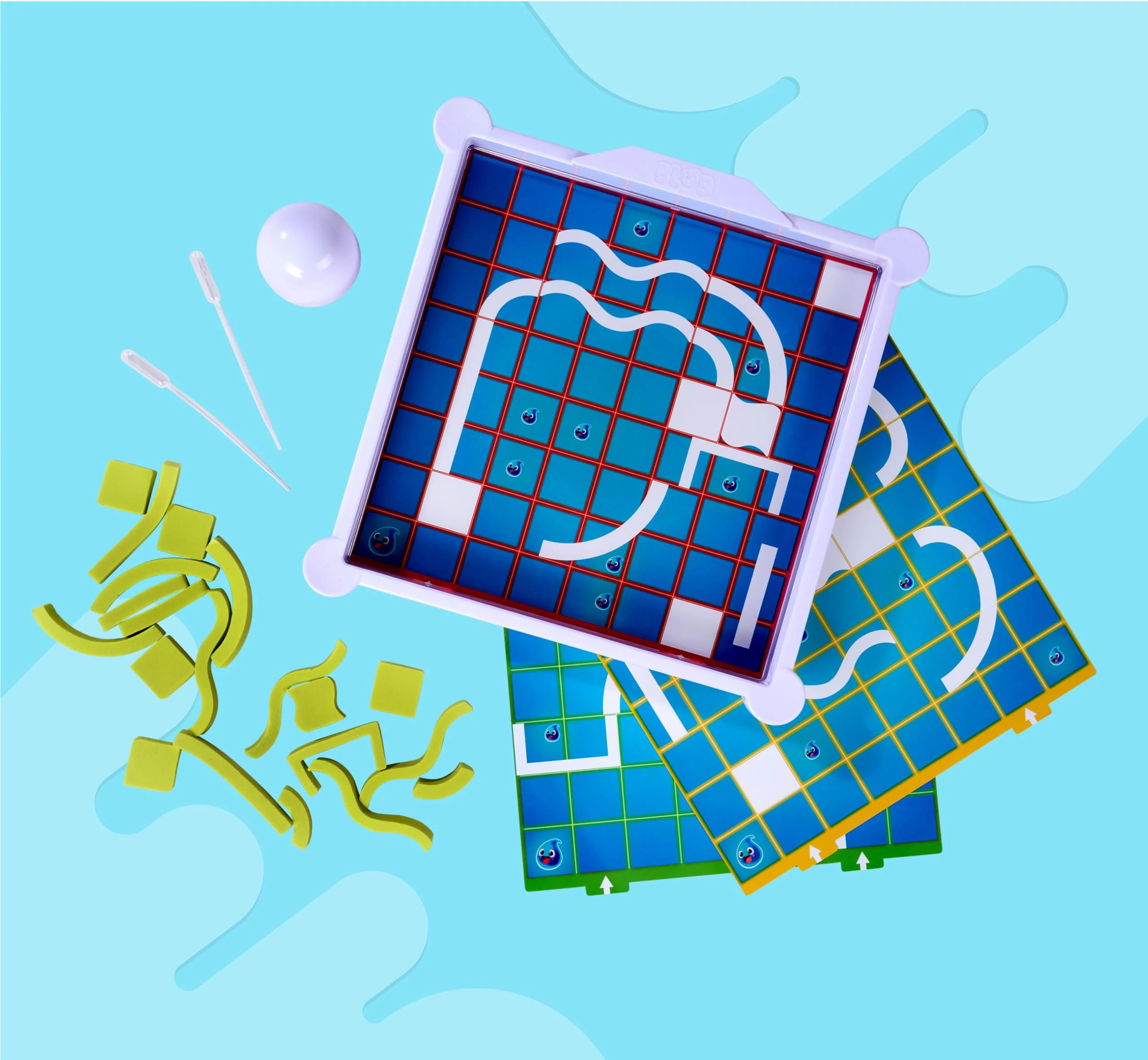 Noris 606064711 - Blob - Der verrückte Tropfenspaß (Spiel ab 5 Jahre) - innovatives Geschicklichkeitsspiel mit Wow-Effekt für Kinder, Labyrinth mit endlosen Herausforderungen, 1-2 Spieler - Image 5
