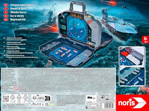 noris - Schiffe Versenken Light & Sound - Aktionsspiel für Die ganze Familie - Spielzeug ab 5 Jahre - Image 2