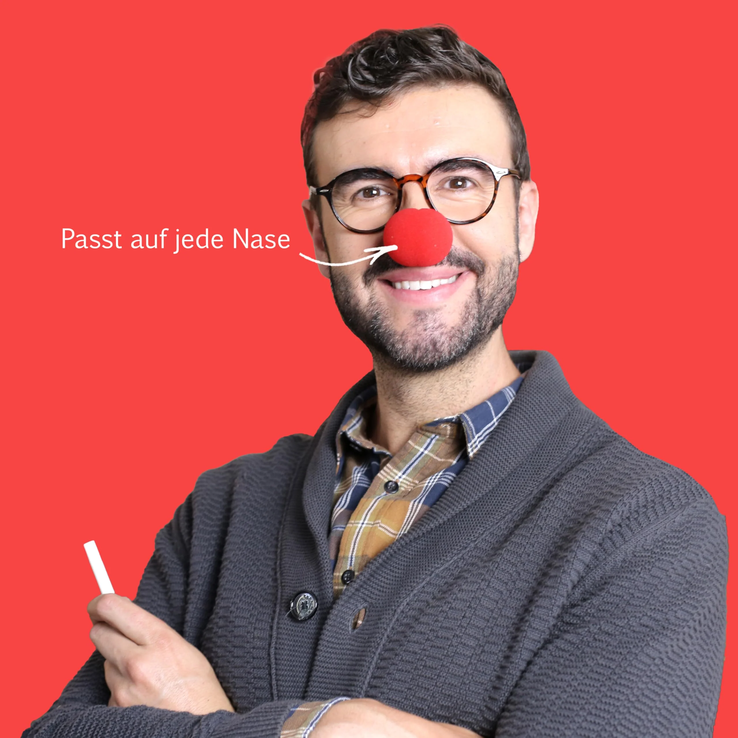 Notfall Clownsnase – Sofortiger Stressabbau & herzhaftes Lachen, Gag-Nase für Aufheiterung und Entspannung, Perfektes Accessoire für Karneval, Partys & humorvolle Notfälle von Liebeskummerpillen - Image 2