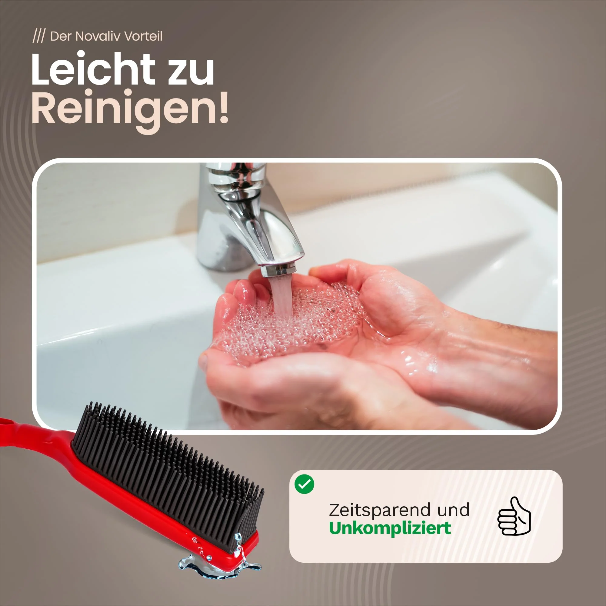 Novaliv Gummibesen mit Teleskopstiel & Kehrgarnitur Friseurbesen Set Gummi Noppenbesen Hundehaarentferner Broom Parkett Besen für Drinnen Teppichbesen Bodenabzieher Haushaltsbesen Wunderbesen - Image 5