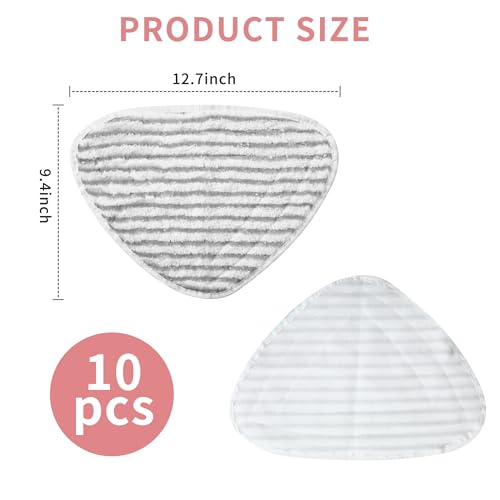 Nuangoo 10 Stück für Vileda Dampfreiniger Ersatzbezug Mikrofaser Set,Kompatibel mit dem Dampfreiniger für Vileda Steam Plus,Wiederverwendbar zur Bodenreinigung - Image 12