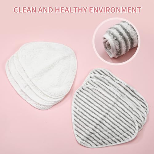 Nuangoo 10 Stück für Vileda Dampfreiniger Ersatzbezug Mikrofaser Set,Kompatibel mit dem Dampfreiniger für Vileda Steam Plus,Wiederverwendbar zur Bodenreinigung - Image 9