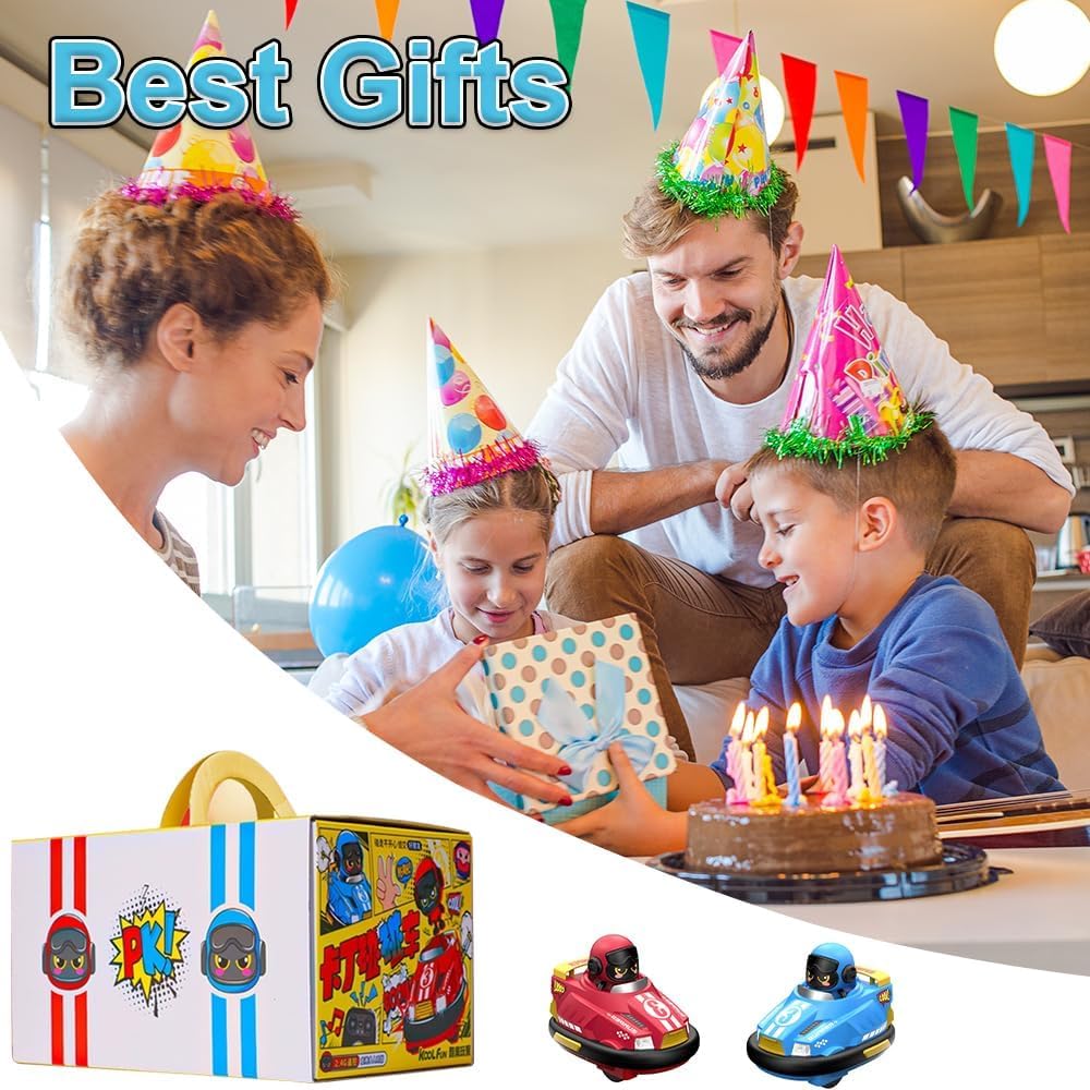 OBEST Ferngesteuertes Auto Spielzeug für Zwei Gegeneinander 2 Stück Kollision Spielzeugauto Kann Mehr als Eine Person Gegeneinander, mit Coolen Lichtern und Musik,Geschenke für Jungen und Mädchen - Image 2
